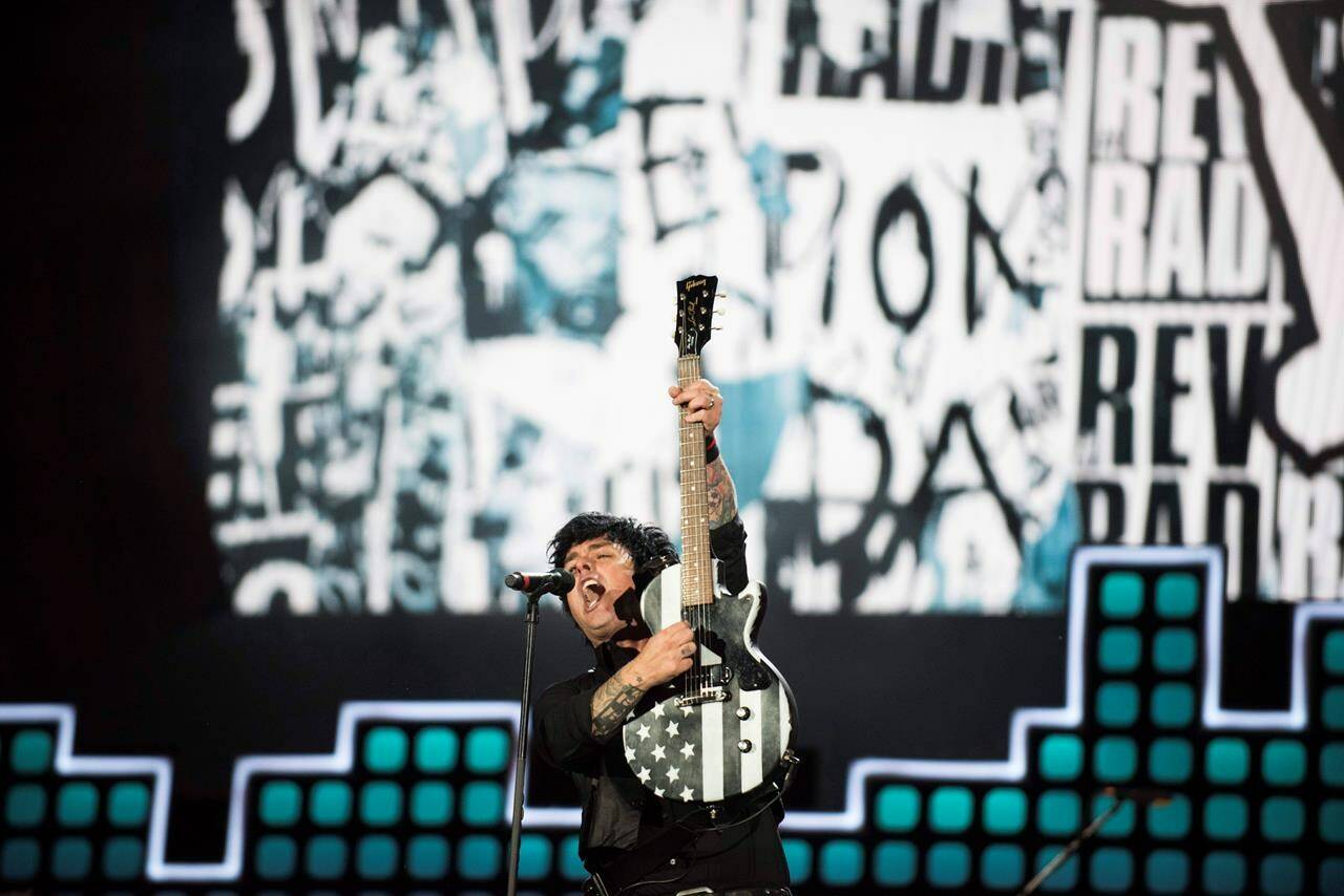 Billie Joe Armstrong performs with Green Day at the 2017 Global Citizen Festival in Central Park, Saturday, Sept. 23, 2017, in New York. The festival aims to end extreme poverty through the collective actions of Global Citizens by 2030. (AP Photo/Michael Noble Jr.)
