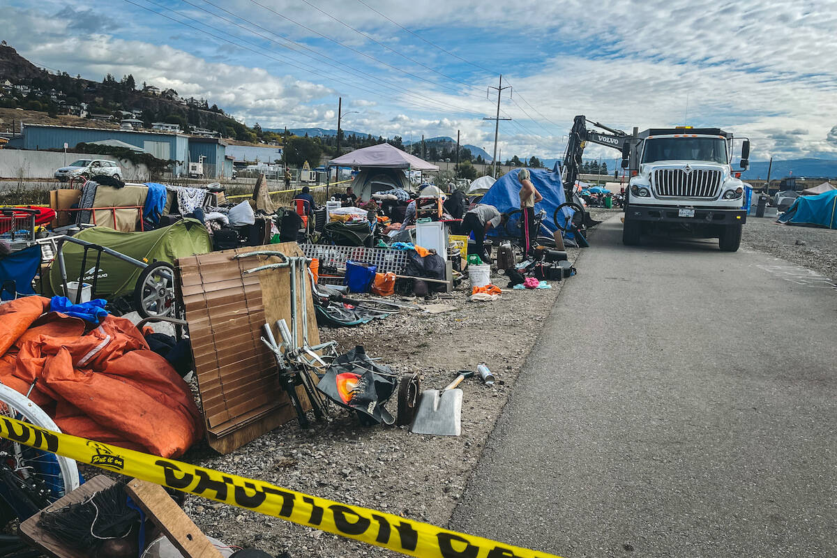 Kelowna’s Tent City encampment is preparing for the winter months ahead. (Jacqueline Gelineau/Capital News)