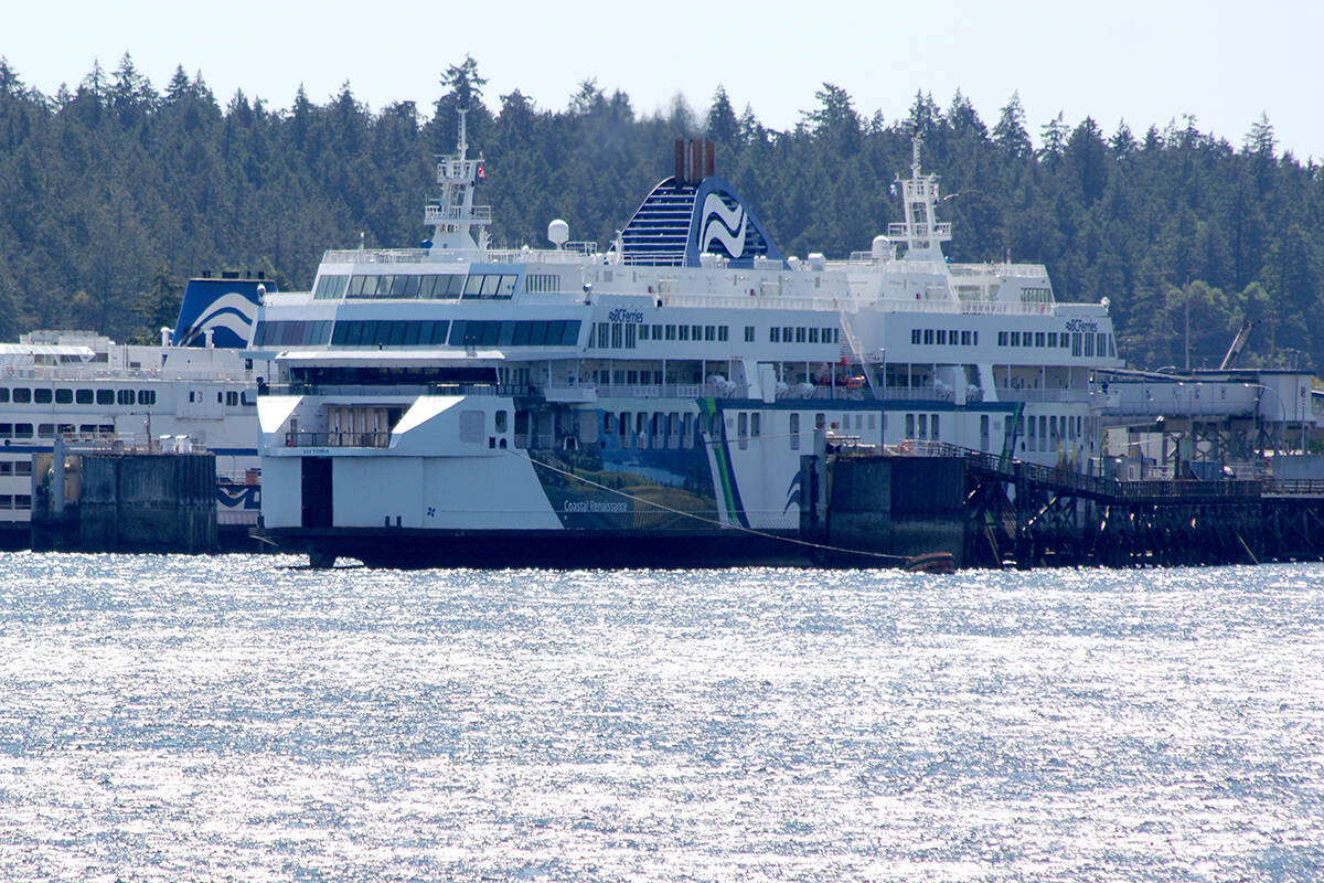 The Coastal Renaissance vessel will be out for weeks after an engine failure, says Nicolas Jimenez, BC Ferries’ president and CEO. (News Bulletin file photo)