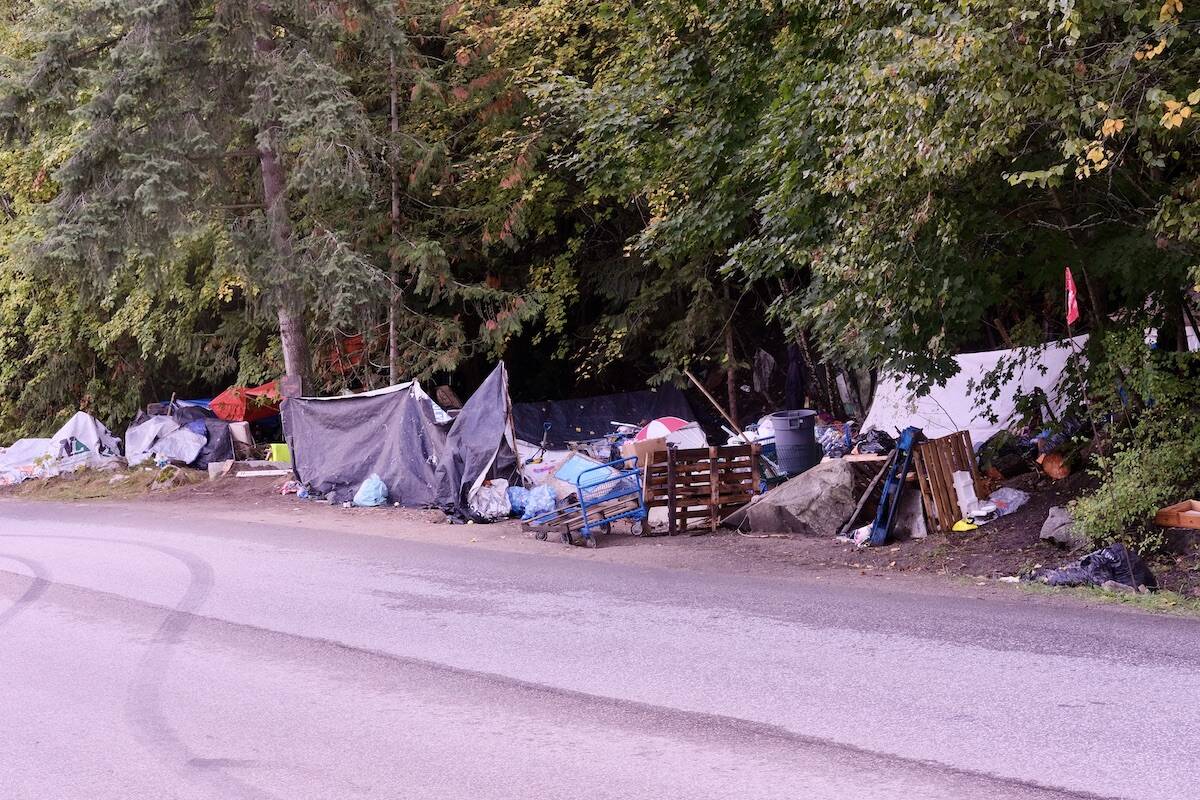 The camp on Government Road in Nelson on Sept. 29. Photo: Bill Metcalfe