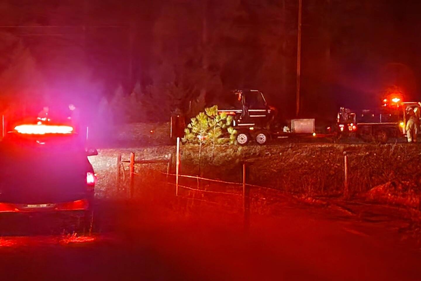 One man has died and another injured in a tree-falling incident in the Kootenays on Oct. 11, 2023. (Fernie Search and Rescue photo)