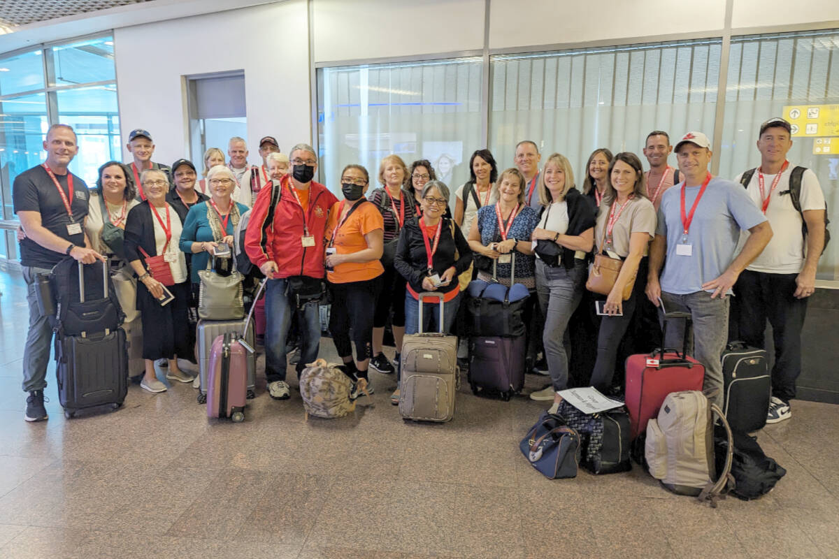 The SouthRidge Fellowship Church tour group arrived in the Holy Land just as war broke out. (SouthRidge Fellowship Church/Special to the Langley Advance Times)
