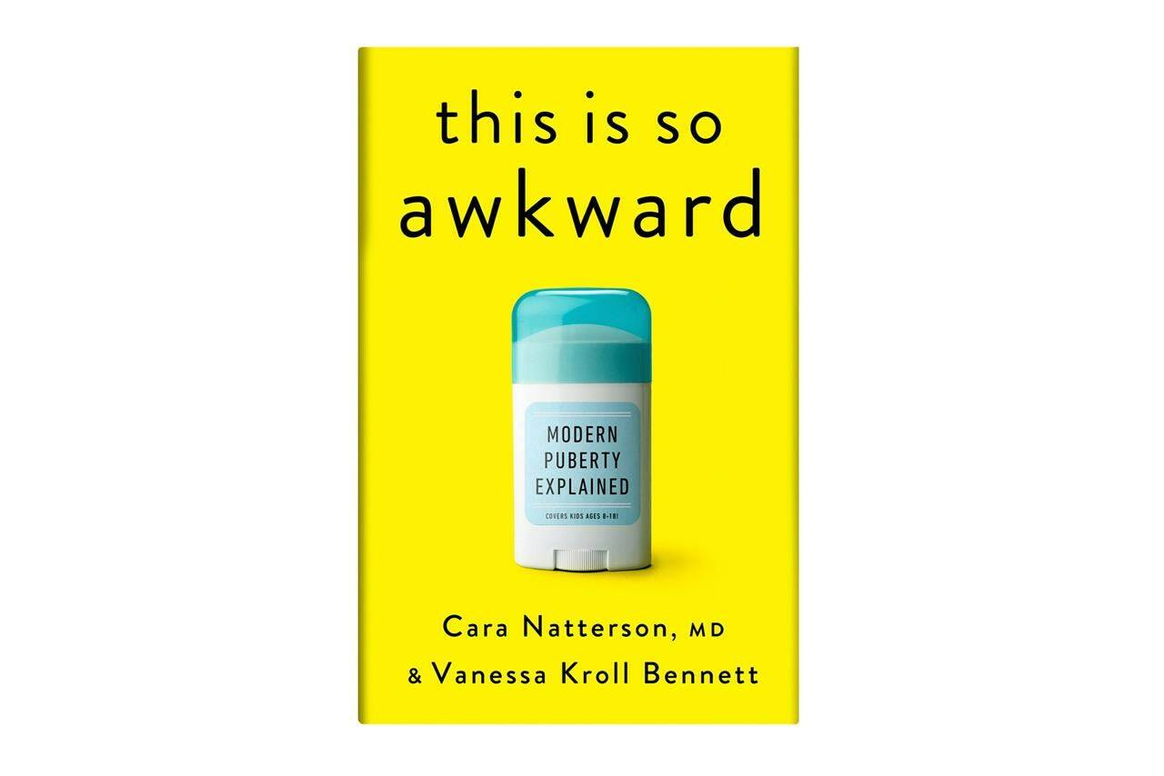 This cover image released by Rodale Books shows "This Is So Awkward: Modern Puberty Explained" by Cara Natterson MD and Vanessa Kroll Bennett. (Rodale Books via AP)