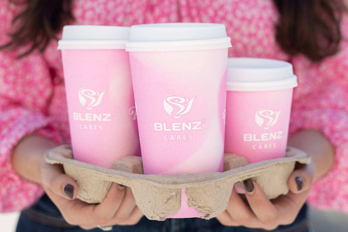 Blenz Coffee is hosting its Coffee by Donation Day fundraiser across all of its locations on Oct. 17. (Blenz Coffee/Special to The News)