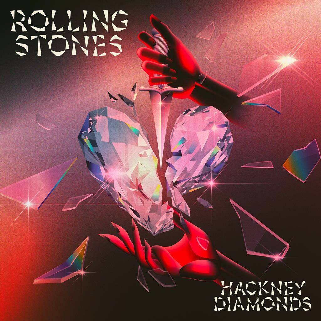 This image released by Universal Music shows cover art for “Hackney Diamonds” by The Rolling Stones. (Universal Music via AP)