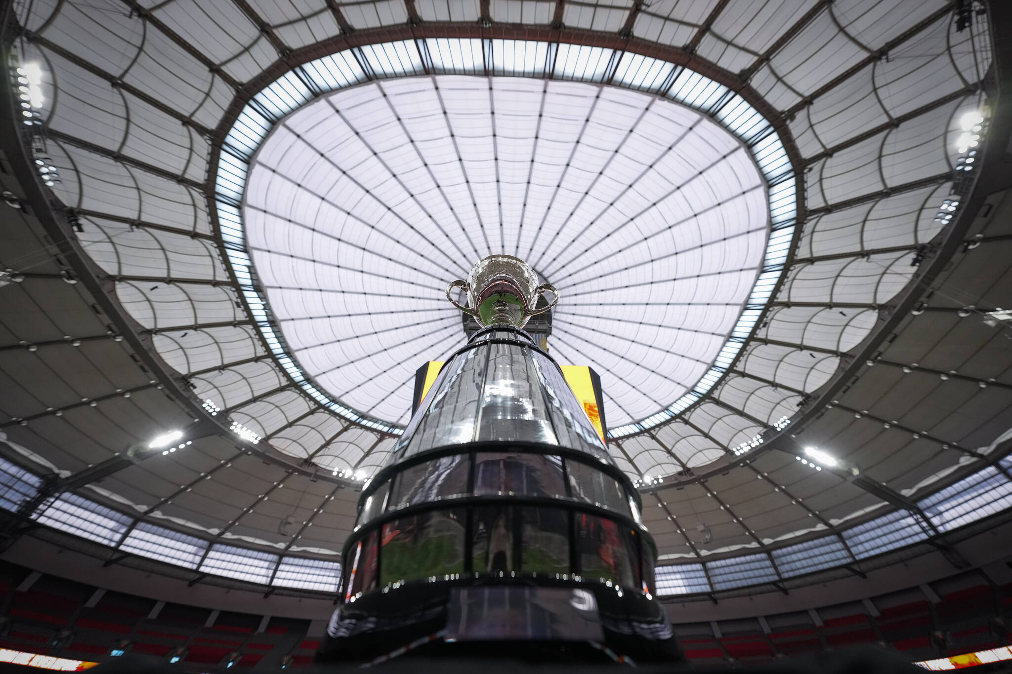 The Province of B.C. announced Oct. 20, 2023 that it would be providing $3.5 million toward the six-day 2024 Grey Cup Festival in Vancouver. The Grey Cup trophy sits on display before a B.C. Lions news conference where the Canadian Football League team was announced as hosts of 2024 Grey Cup, in Vancouver, on Thursday, November 3, 2022. THE CANADIAN PRESS/Darryl Dyck