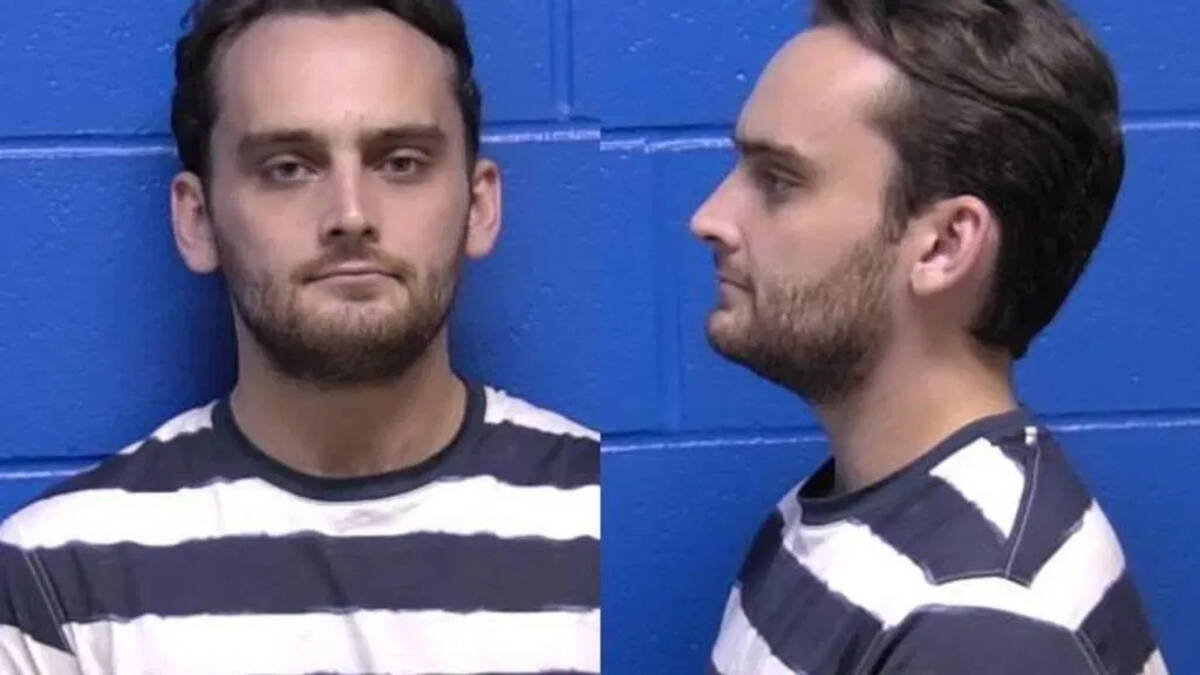 Police photograph of Cole Levine after an arrest for a sexual assault that happened on Aug. 18, 2022, in Missoula, Montana. Levine was arrested Friday, October 20, in Creston, B.C.. Photo courtesy Missoula Police Dept.