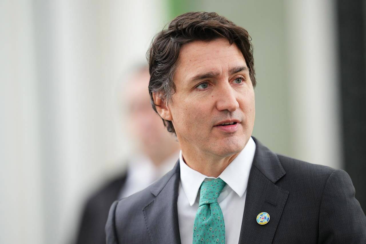 Prime Minister Justin Trudeau acknowledged divergent views, and common fears, among his Liberal MPs over the Israel-Hamas war on Friday, when he also faced an unfriendly crowd during a visit to a mosque. Trudeau arrives at the Canada-CARICOM summit in Ottawa on Wednesday, Oct.18, 2023. THE CANADIAN PRESS/Sean Kilpatrick
