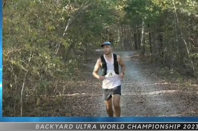 Ihor Verys, a 29-year-old ultra runner from Chilliwack, was the second-last participant in the Big’s Backyard Ultra event in Tennessee, and has broken a world record. (YouTube screenshot)