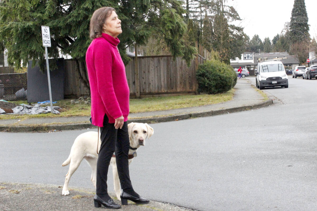 Maria Kovacs had a successful human rights complaint against the City of Maple Ridge over accessibility for visually impaired people. (The News files)