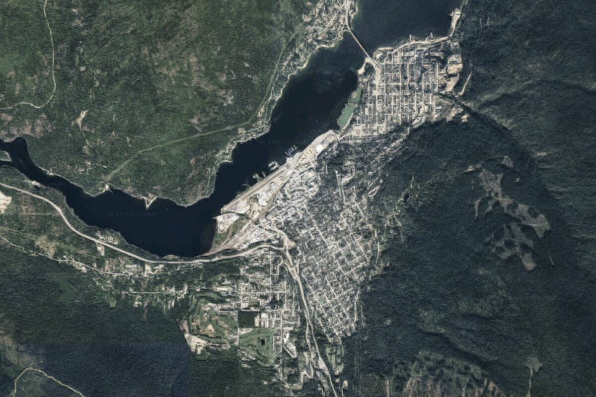 Nelson is one of three B.C. communities along with two others in Alberta that are included in a study researching transportation scenarios during a potential wildfire evacuation. Photo: Google Maps