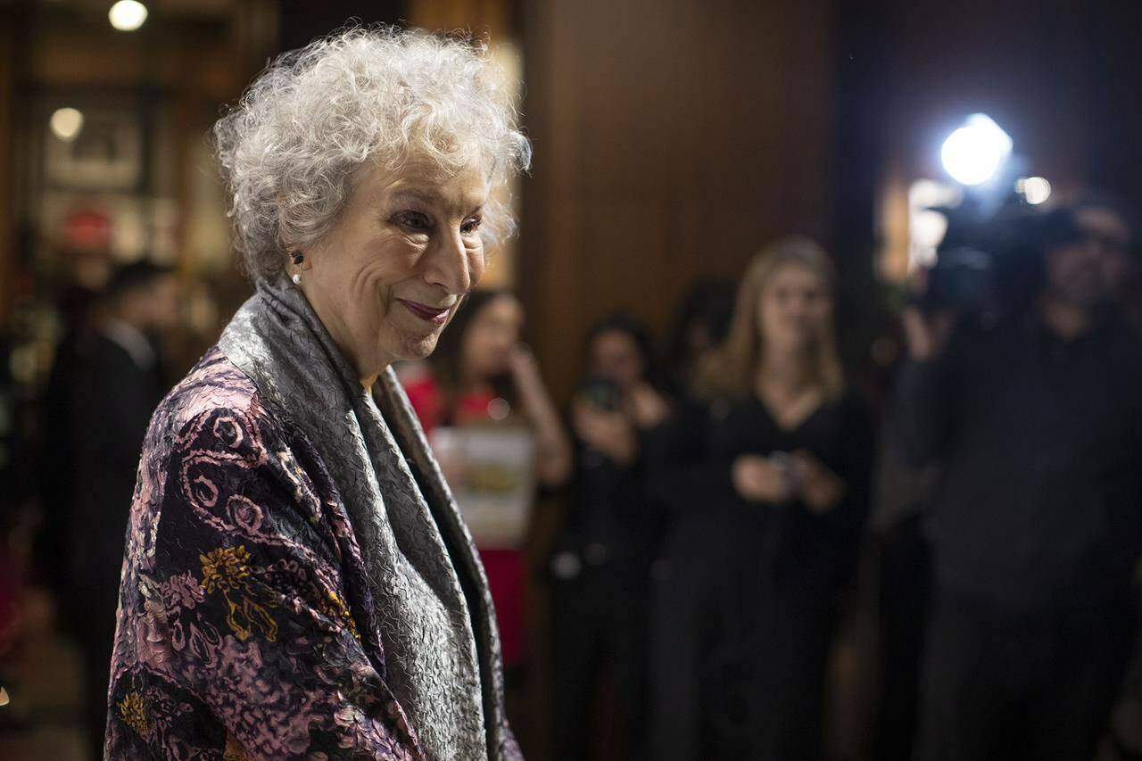 SpokenWeb is a digitized bonanza of readings and off-the-cuff remarks from Canada’s greatest writers. Margaret Atwood, W.O. Mitchell, Mavis Gallant, Rudy Wiebe, Michael Ondaatje, Al Purdy, Irving Layton, they’re all there. Atwood arrives on the red carpet for the 2019 Giller Prize in Toronto, on Monday, Nov. 18, 2019. THE CANADIAN PRESS/Chris Young