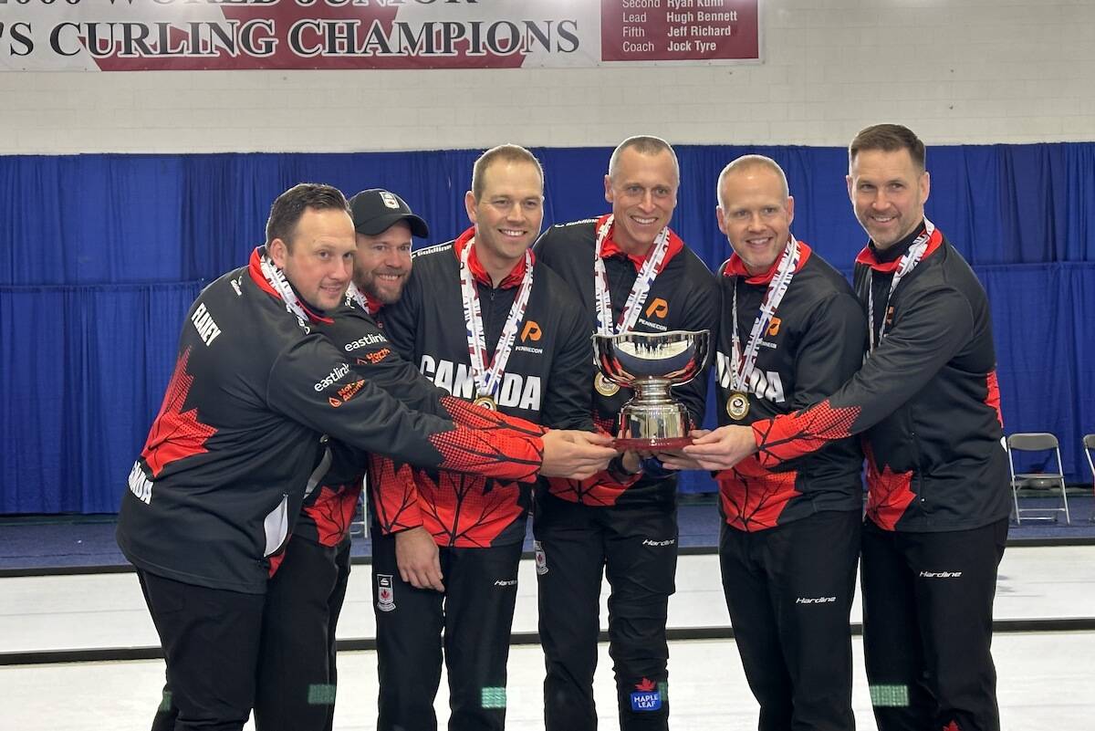 Team Canada won gold at the Pan Continental Curling Championships in Kelowna on Saturday, Nov. 4, beating Team Korea 8-3. (Jordy Cunningham/Capital News)