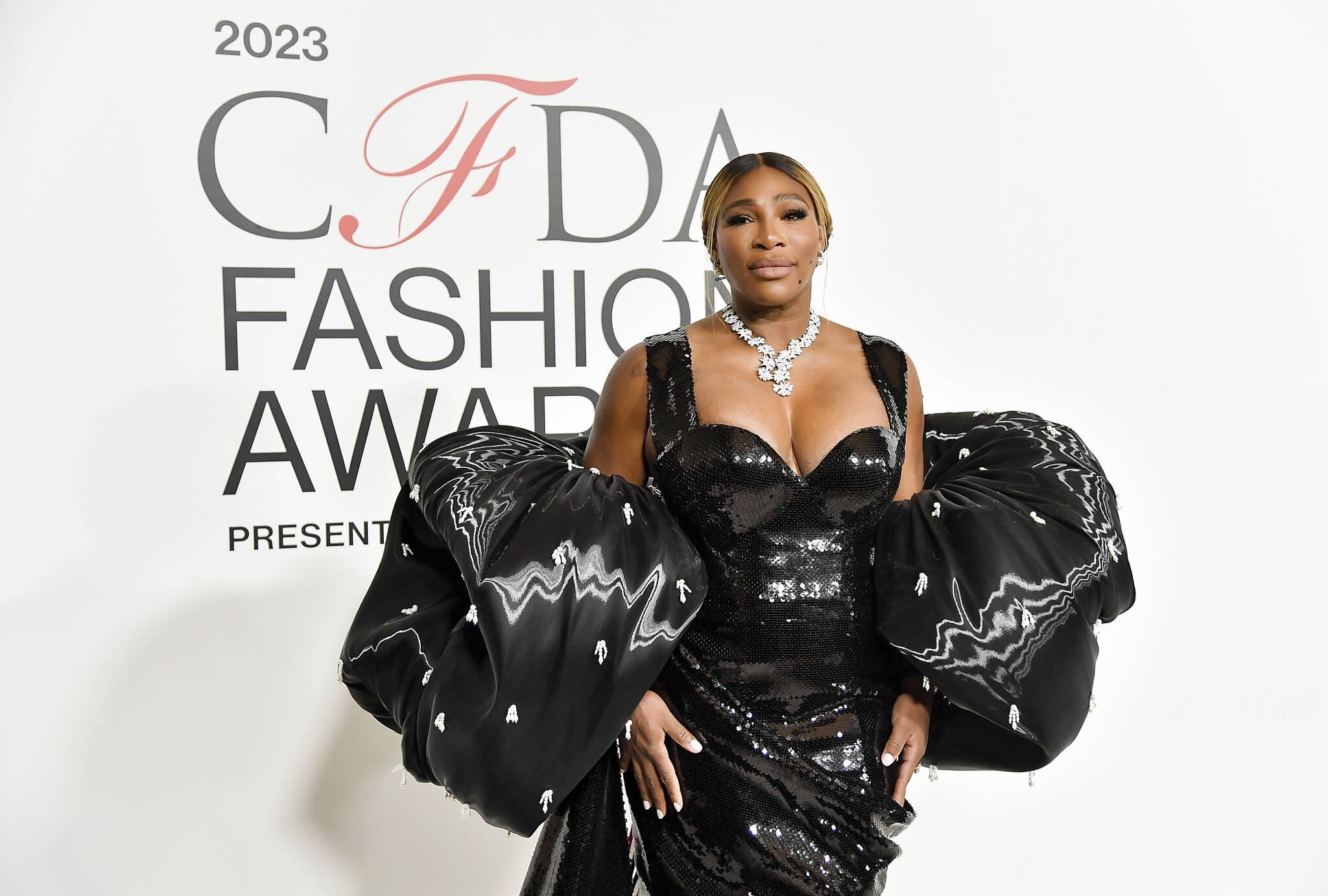 Serena Williams attends the CFDA Fashion Awards at the American Museum of Natural History on Monday, Nov. 6, 2023, in New York. (Photo by Evan Agostini/Invision/AP)
