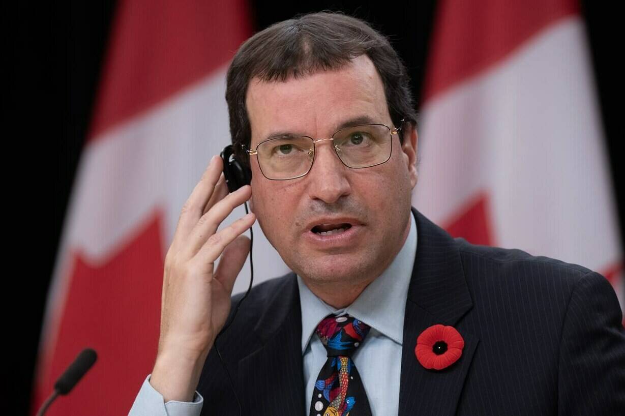 Commissioner of the Environment and Sustainable Development Jerry DeMarco responds to a question during a news conference, Tuesday, November 7, 2023 in Ottawa. THE CANADIAN PRESS/Adrian Wyld