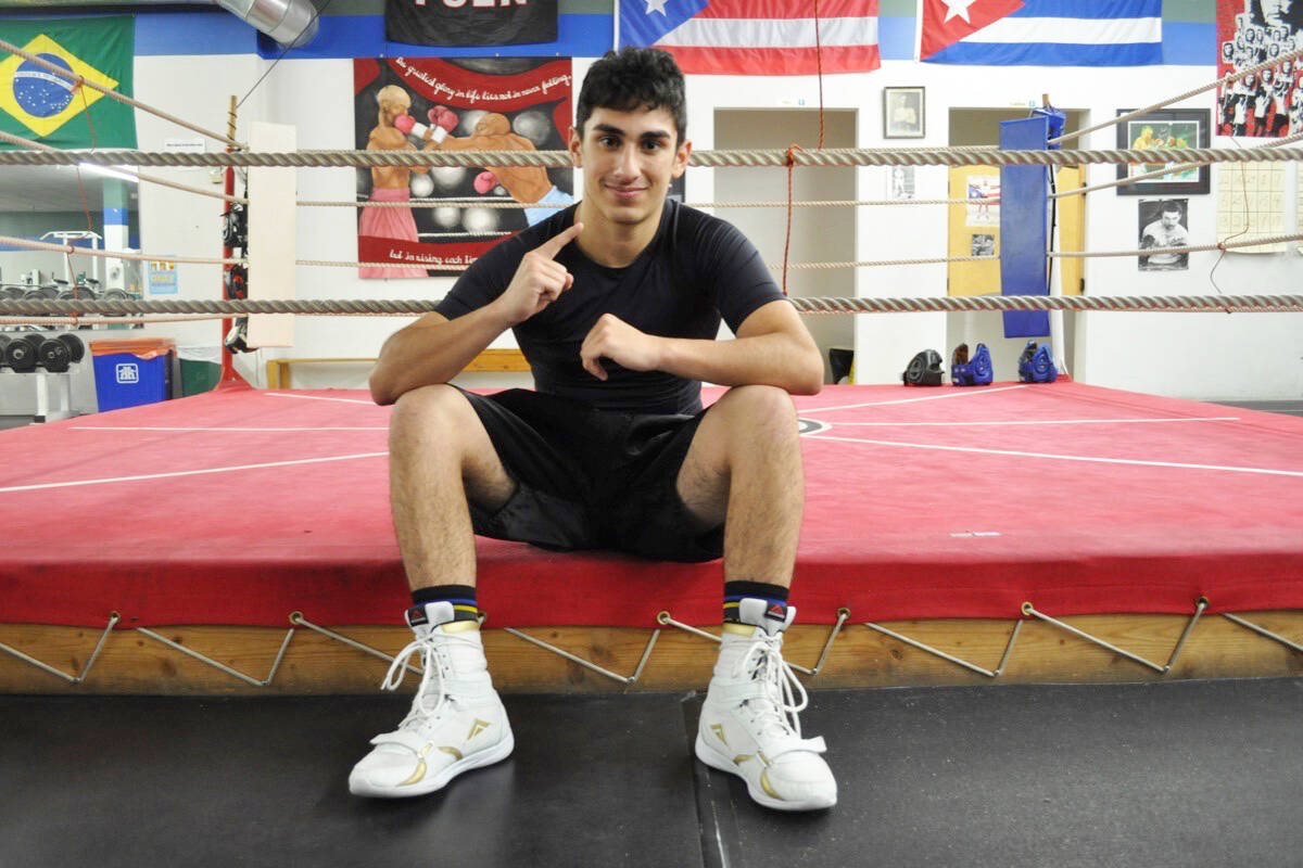 Nelson’s Riel Martinez won his first provincial boxing title on Nov. 5, just eight days after his brother Elias passed away. Photo: Tyler Harper