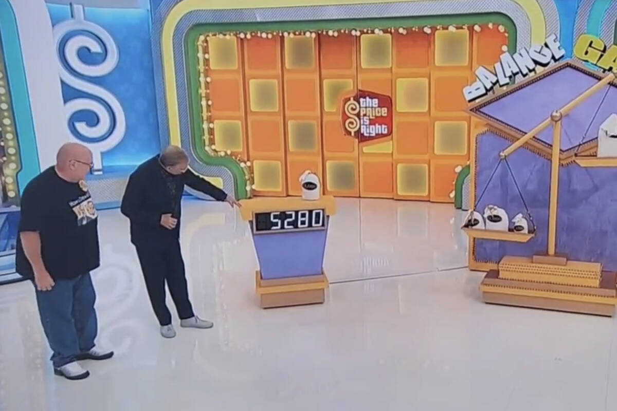 A Price is Right contestant was surprised to find out a six-night trip to New Westminster, B.C. was actually far less than he guessed it would be. (@adfvbricks/X/screenshot)