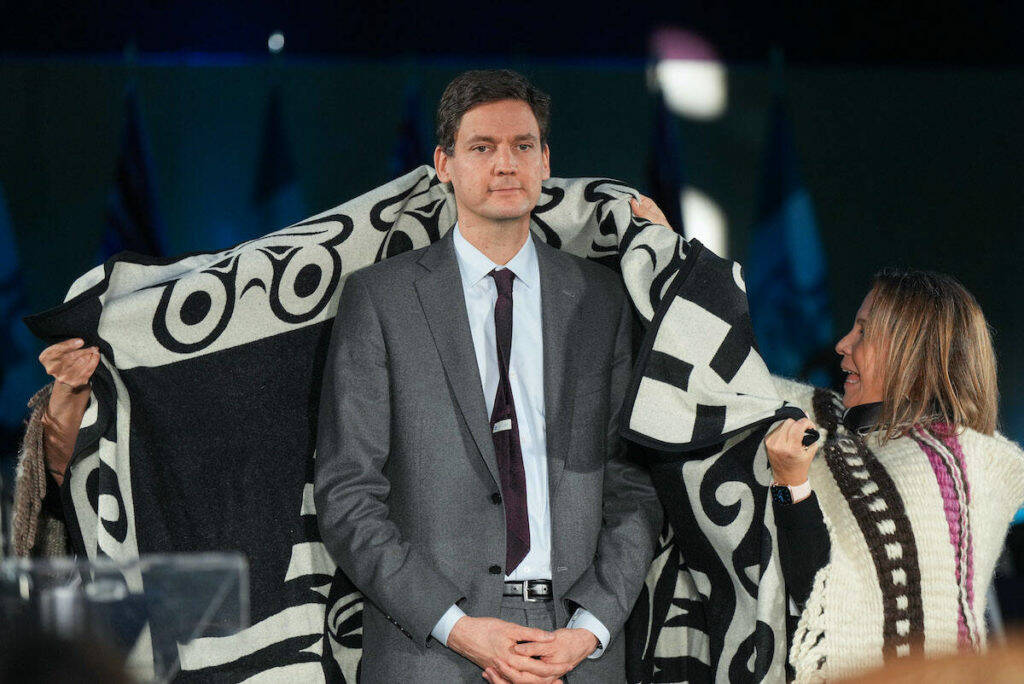 B.C. Premier David Eby became the province’s 37th premier at the Musqueam Nation, in Vancouver, B.C., Friday, Nov. 18, 2022. UBC political scientist Stewart Prest says provincial New Democrats can be very happy with his performance so far. (THE CANADIAN PRESS/Darryl Dyck)