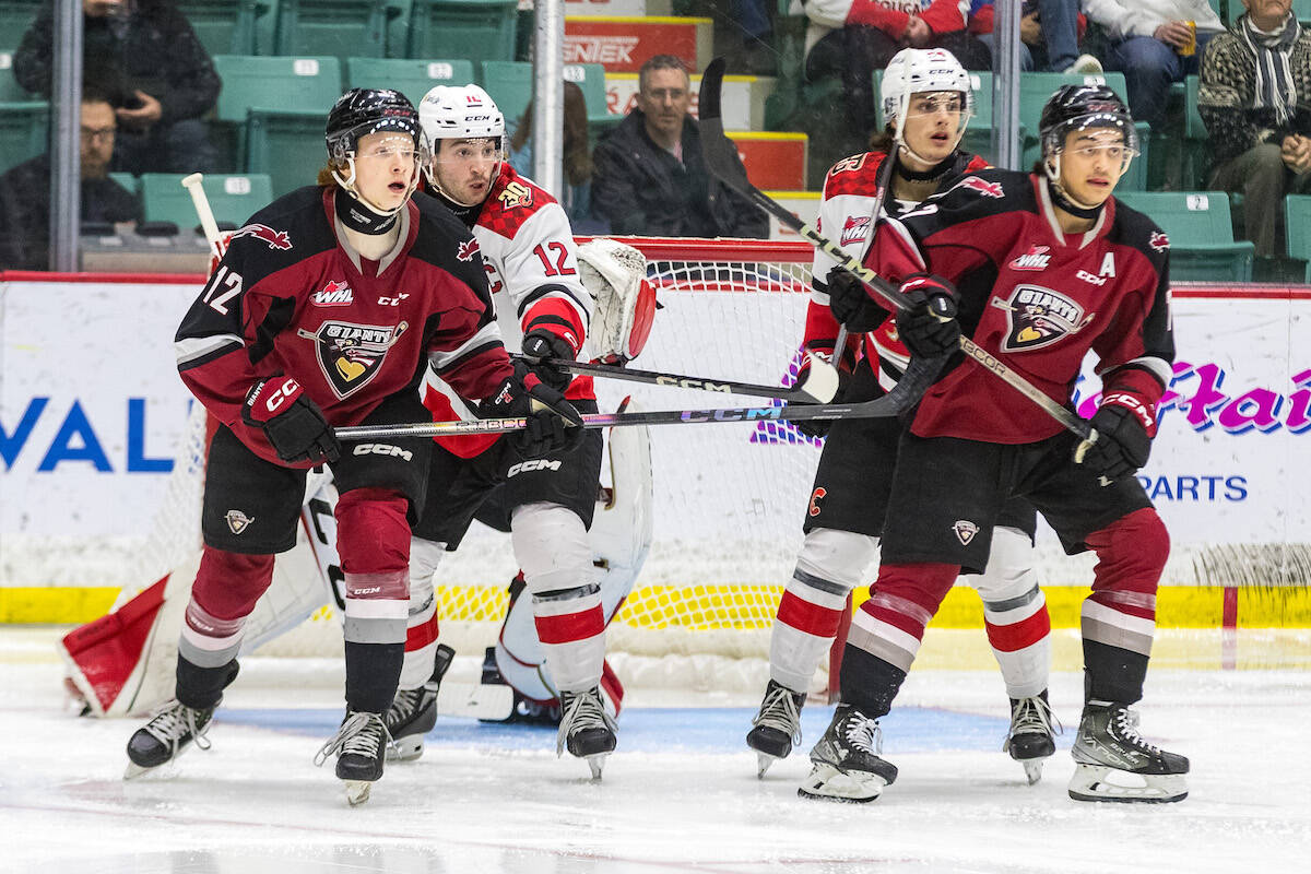 Vancouver Giants lost 5-0 to the Prince George Cougars on Tuesday night, Nov. 14, at the CN Centre. (James Doyle/Special to Langley Advance Times)