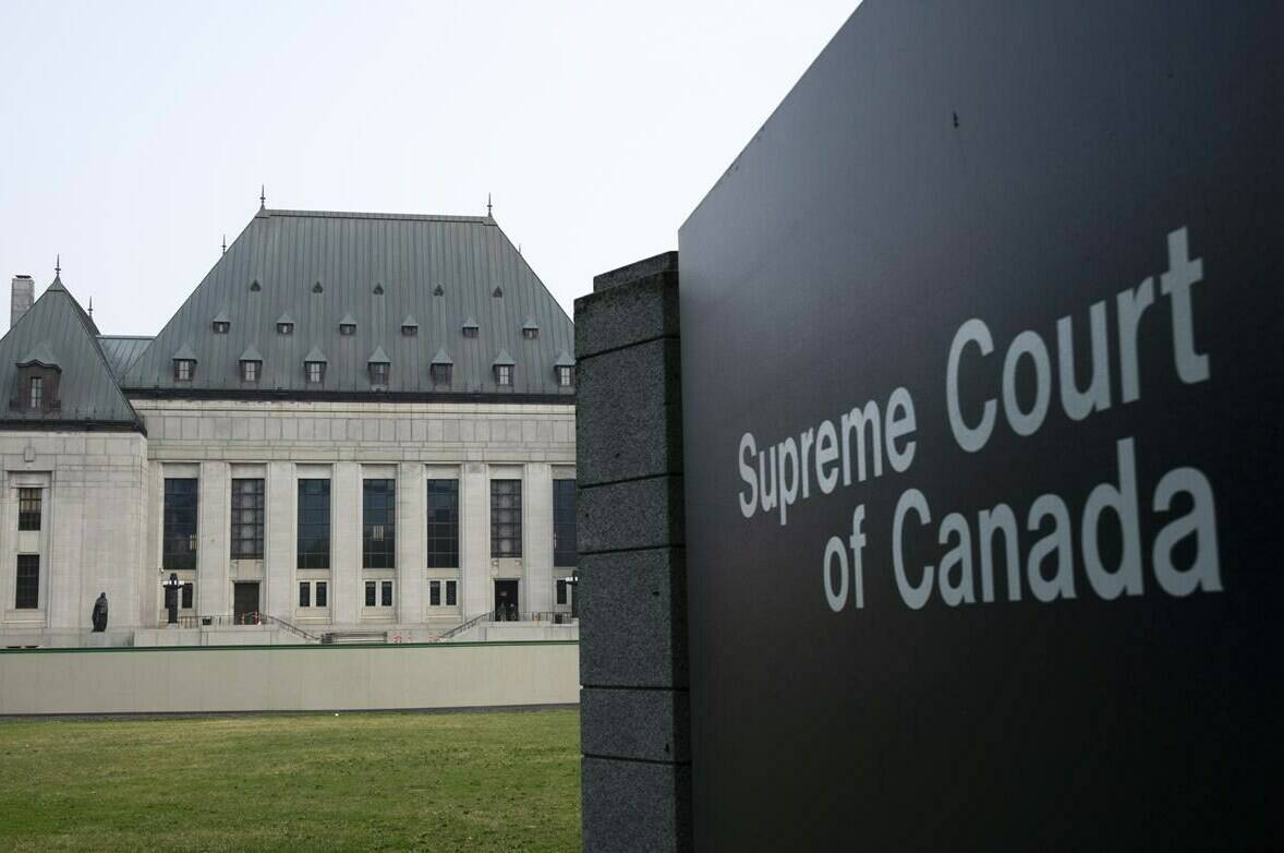The country’s top court is slated to decide today whether it will hear the case of four Canadian men held in Syria who argue Ottawa has a legal duty to help them return home. The Supreme Court of Canada is seen, Friday, June 16, 2023 in Ottawa. THE CANADIAN PRESS/Adrian Wyld