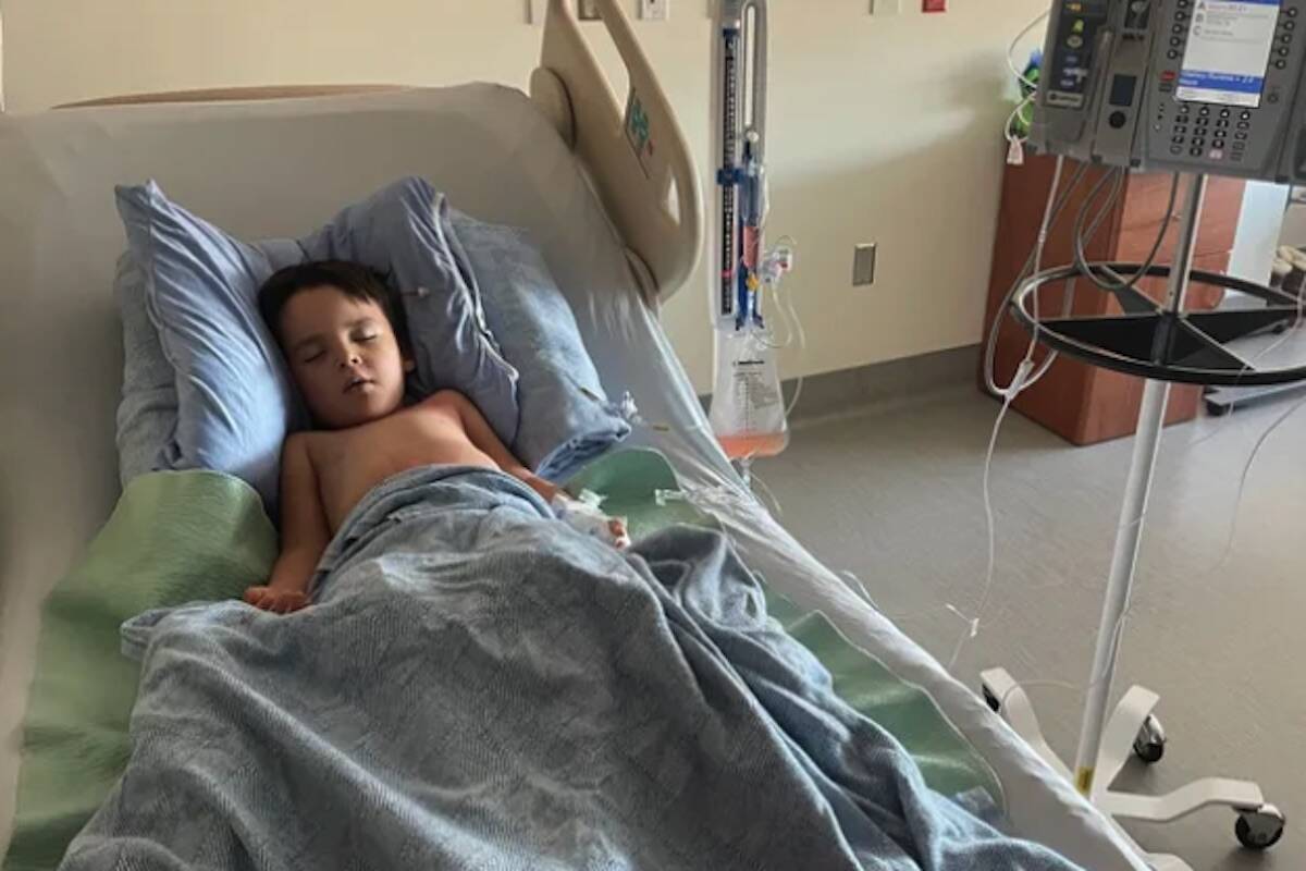 4-year-old Ciaro from West Kelowna is battling a brain tumour. (GoFundMe)