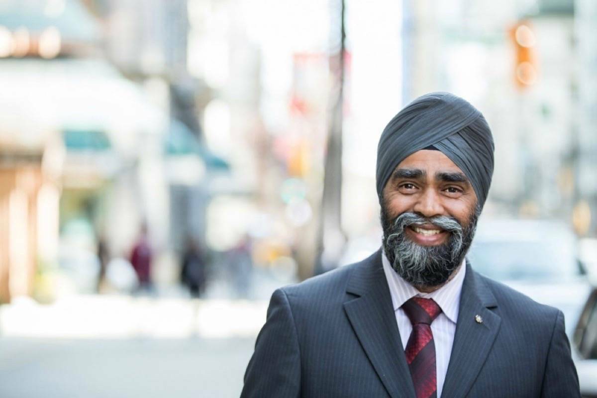 Federal government cabinet minister Harjit Sajjan sees optimistic signs of economic recovery for Canada over the next year. (File photo)