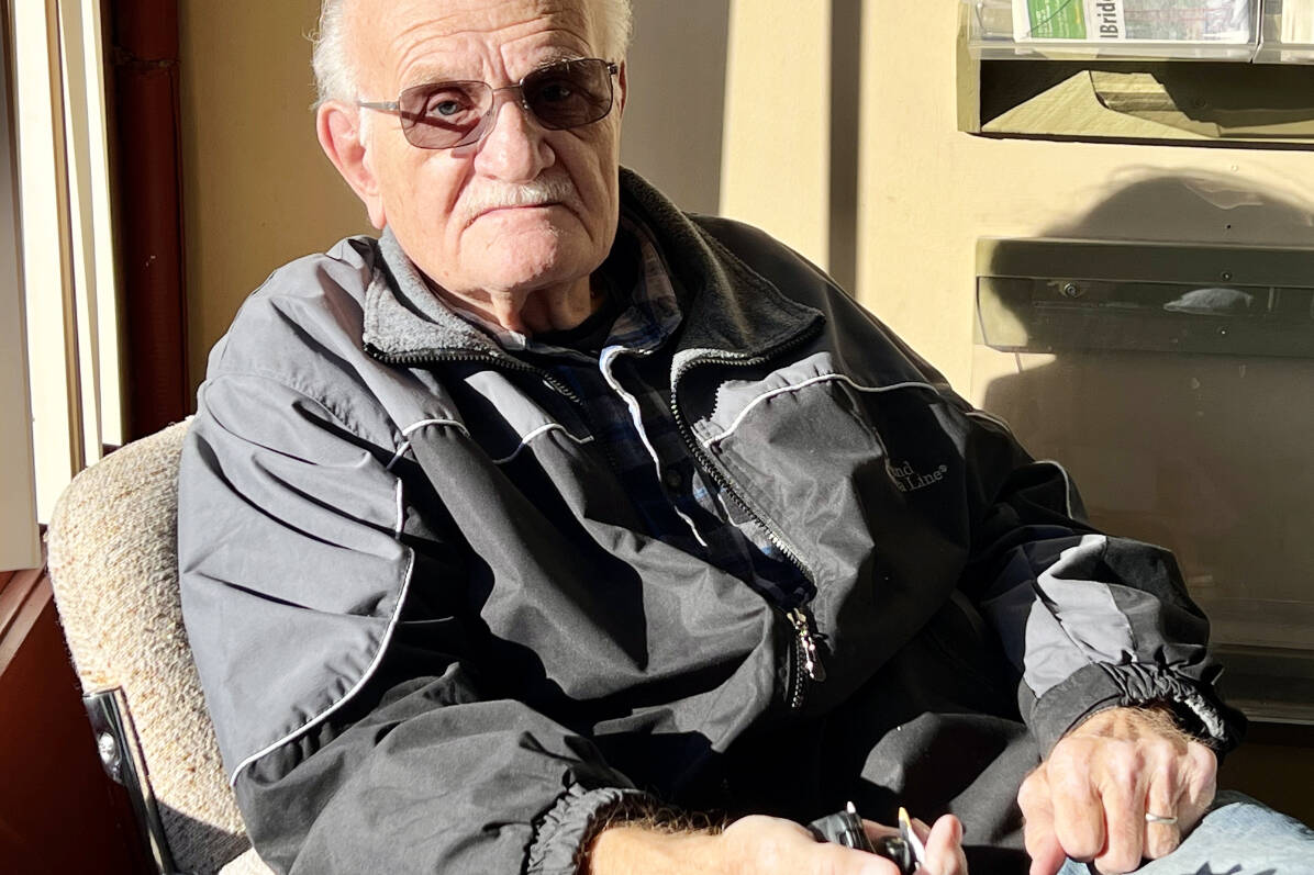 Dr. John Mitchell, a retired chiropractor, says he must not be alone in his struggles to find health care when he needs it most as a senior citizen. “A lot of us old people have pain.” (Angie Mindus photo - Williams Lake Tribune)