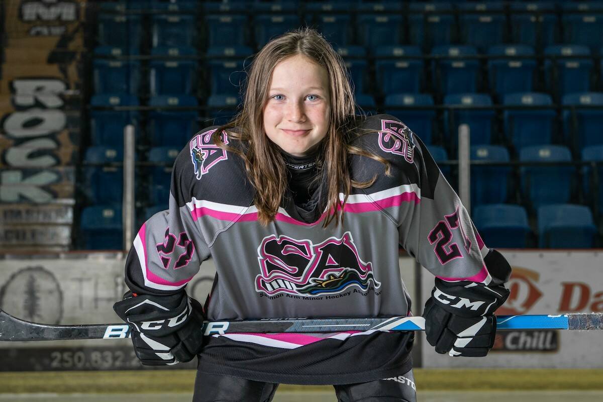 Cancer-free since 2019, 12-year-old Jane Scranton will hit the ice with the Vancouver Canucks on Tuesday, Nov. 28 as part of their annual Hockey Fights Cancer event. (Kristal Burgess Photography)