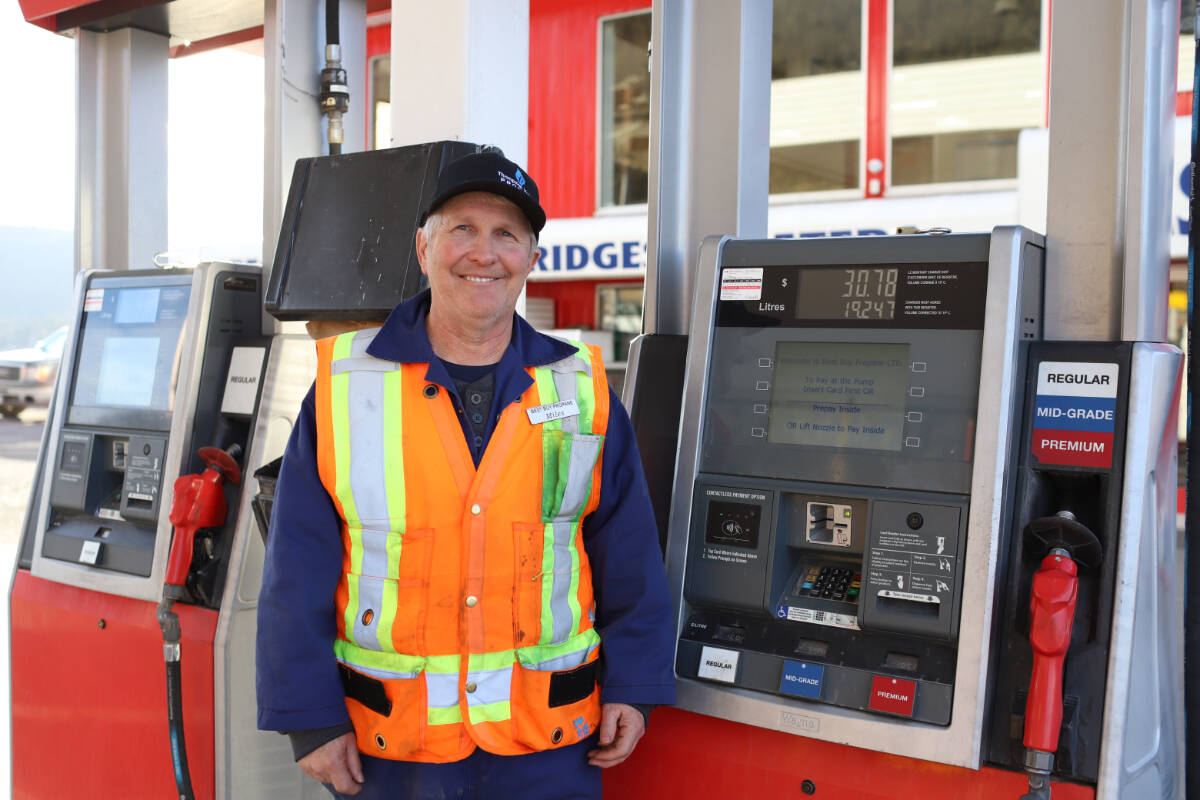 Always with a smile on his face, Miles St. Amand has been working at the gas station, now called Best Buy Propane, for 32 years. (Kim Kimberlin photo - Williams Lake Tribune)