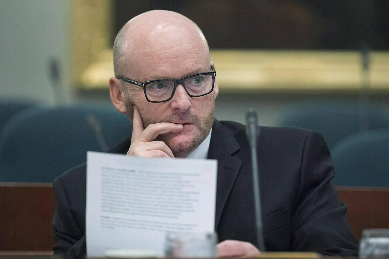 Michael Pickup appears at the legislature in Halifax, Nova Scotia, on Wednesday, Nov. 29, 2017. Pickup, now British Columbia’s auditor general, says the provincial government had three accounting misstatements in its 2022/23 summary financial statement. THE CANADIAN PRESS/Andrew Vaughan