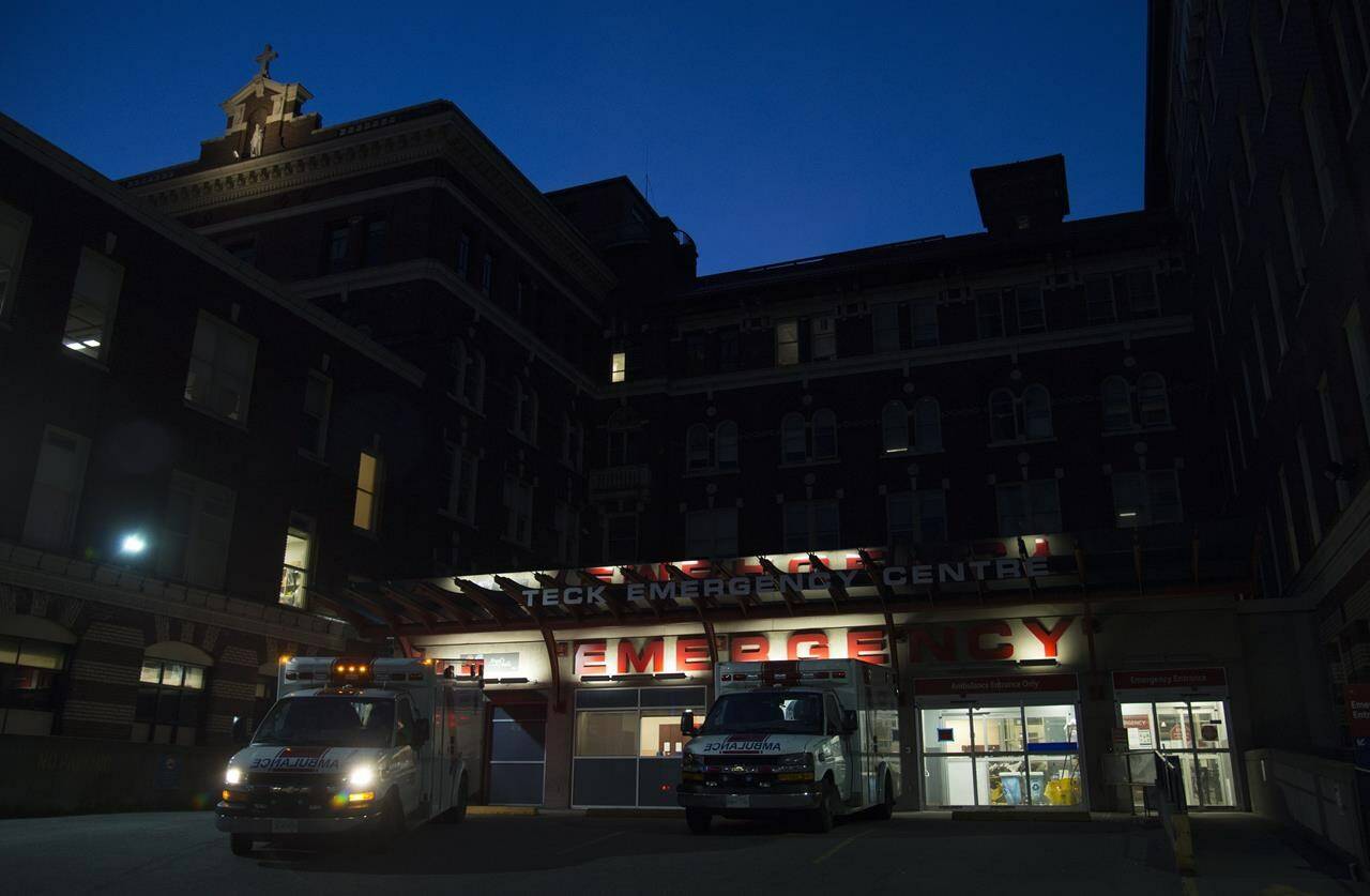The emergency department entrance to St. Paul’s hospital in downtown Vancouver, B.C. Thursday, March 19, 2020. The British Columbia government has announced a workaround to help those who want to use medical assistance in dying while they are being treated St. Paul’s Hospital in Vancouver.THE CANADIAN PRESS/Jonathan Hayward