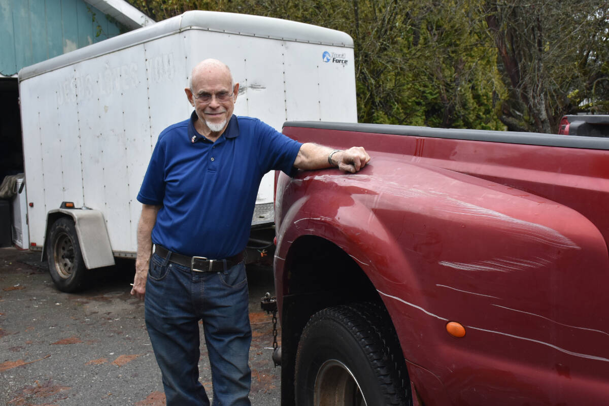 Ed Roy said his truck has sustained considerable damage after it had been stolen. (Neil Corbett/The News)