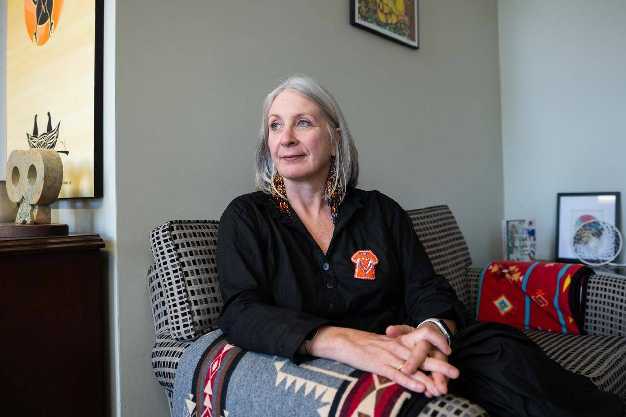 Indigenous Services Minister Patty Hajdu is expected to table much-anticipated legislation to improve water quality in First Nations communities as early as Monday. Hajdu is shown at her office in Ottawa, on Tuesday, Sept. 26, 2023. THE CANADIAN PRESS/Spencer Colby