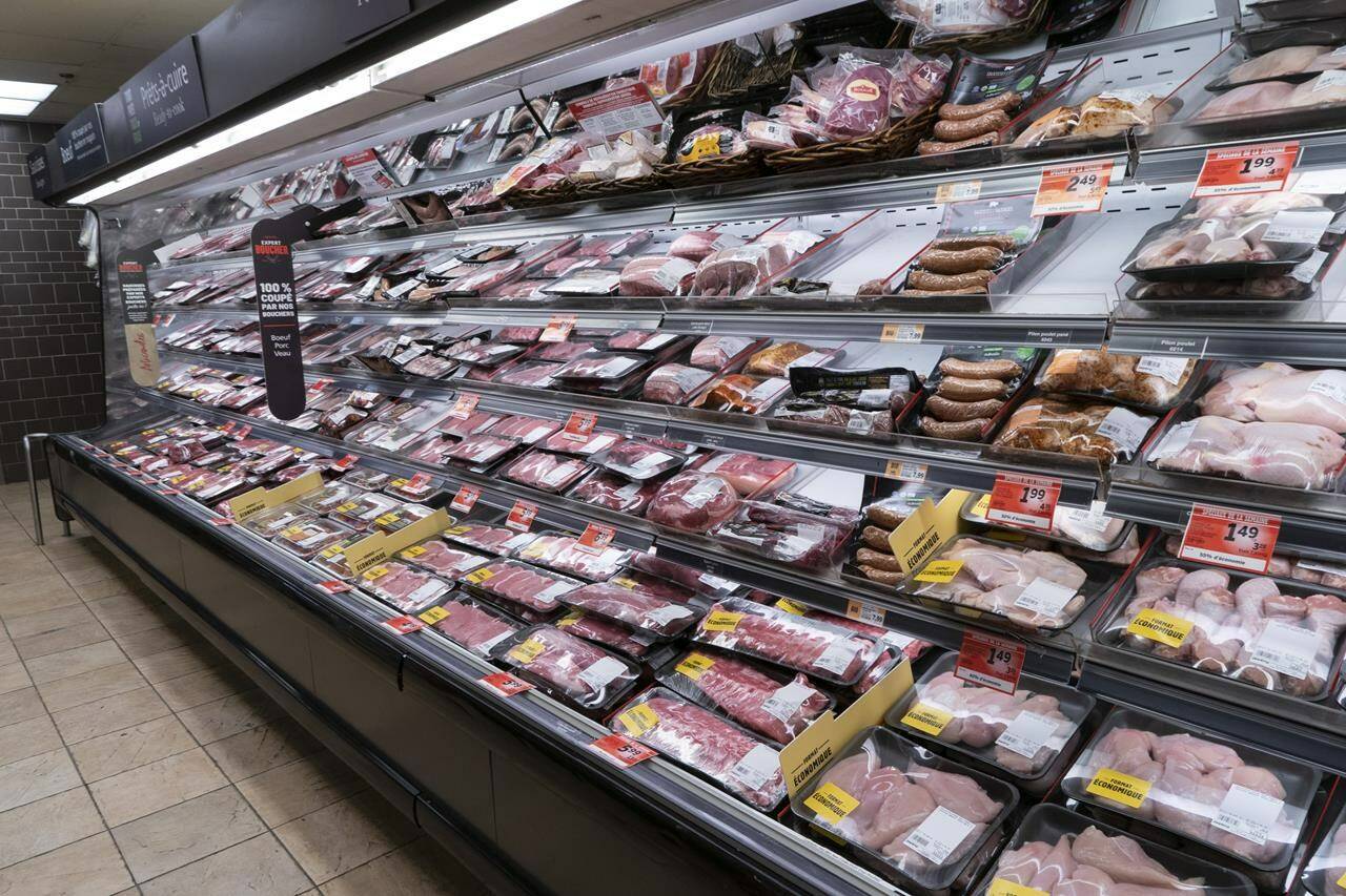 The interim board for the grocery code of conduct has sent a progress report to the federal, territorial and provincial agriculture ministers that it says marks a transition to the next phase of the code. A meat counter in a grocery store is seen in Montreal, on Thursday, April 30, 2020.THE CANADIAN PRESS/Paul Chiasson