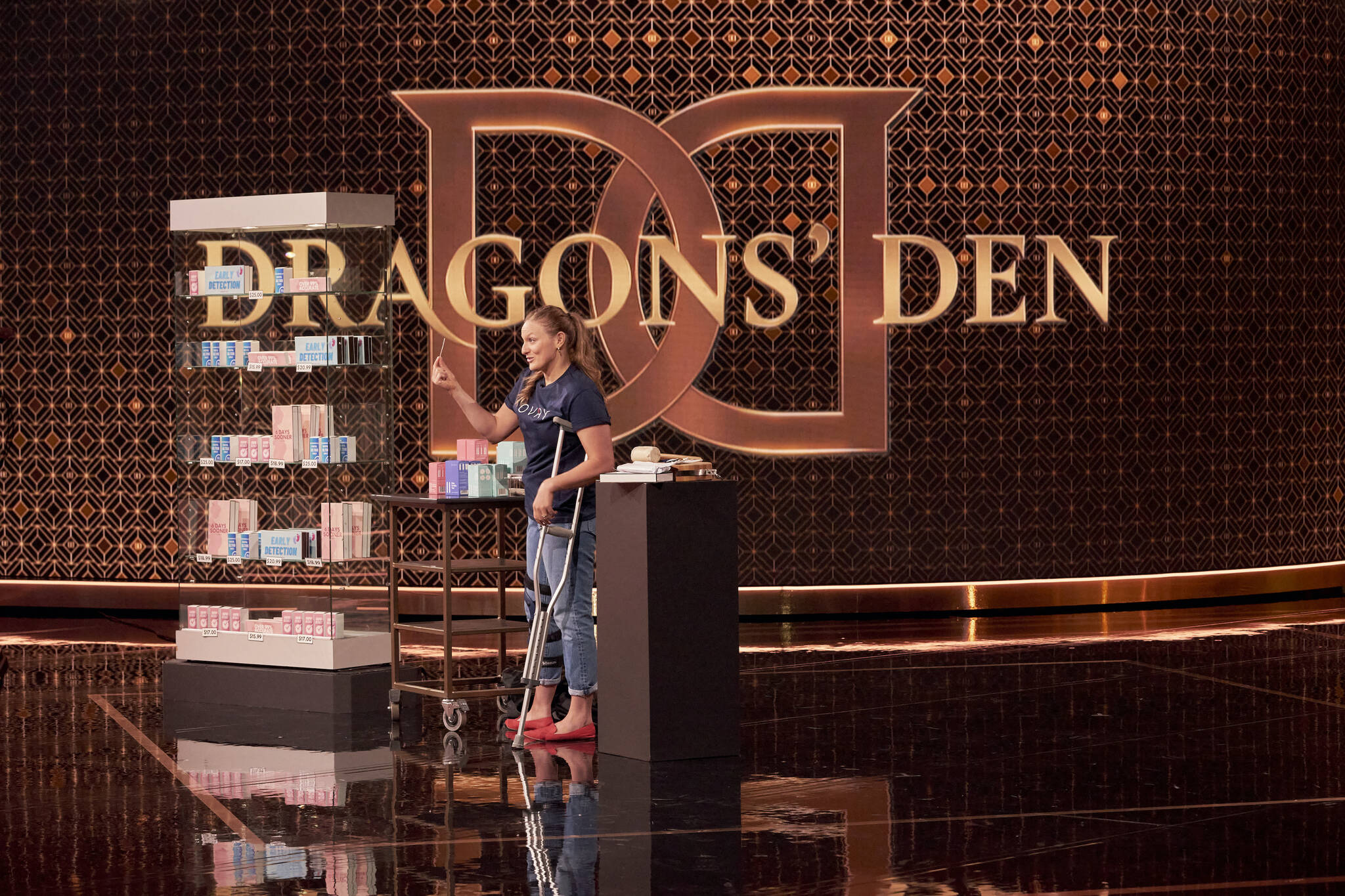Jackie Rhind pitched to the Dragons on CBC’s Dragons’ Den. (Dragons’ Den)