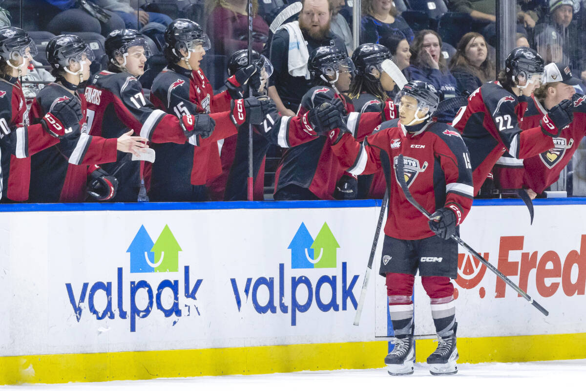 Vancouver Giants downed Seattle Thunderbirds 2-1 in overtime on Friday night, Dec. 15.(Liz Wolter/Special to Langley Advance Times)