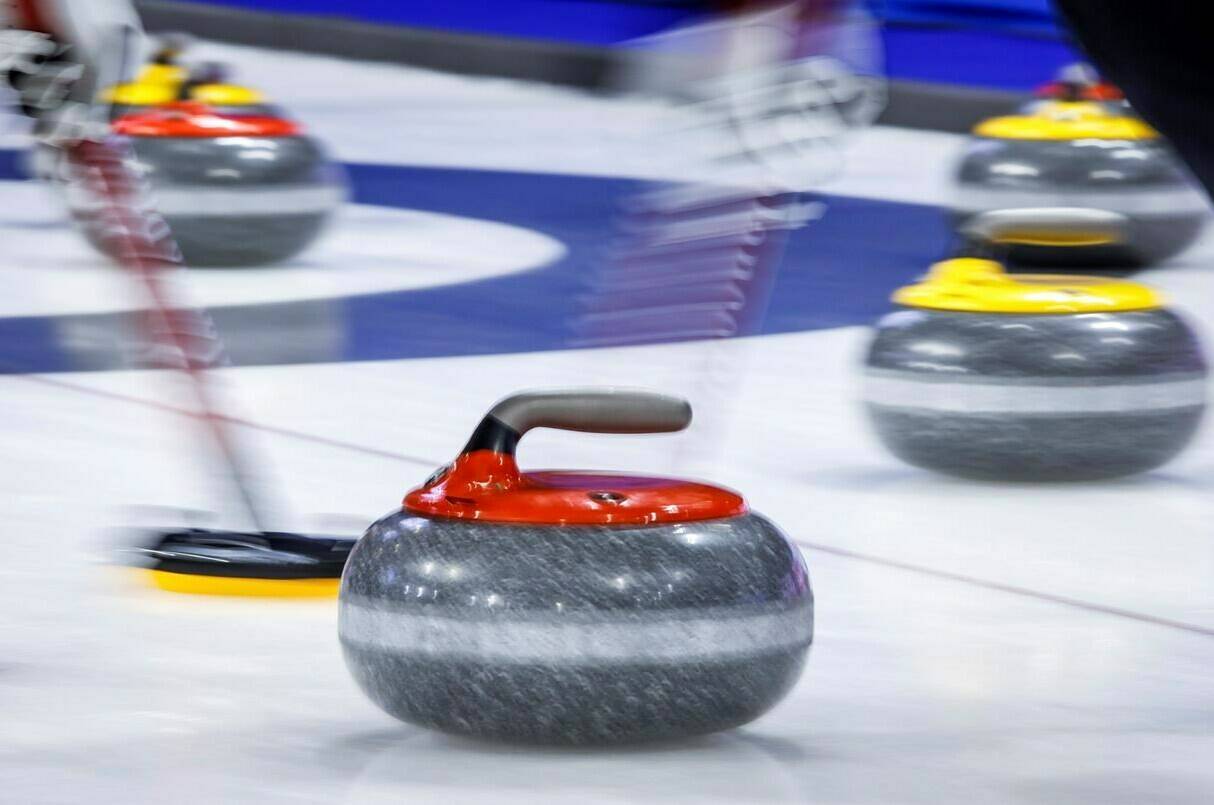 <div>Curling Canada’s new chief executive officer will have a long to-do list when they take on the job next year. Players sweep a rock at the Tim Hortons Brier in Lethbridge, Alta. on March 6, 2022. THE CANADIAN PRESS/Jeff McIntosh</div>