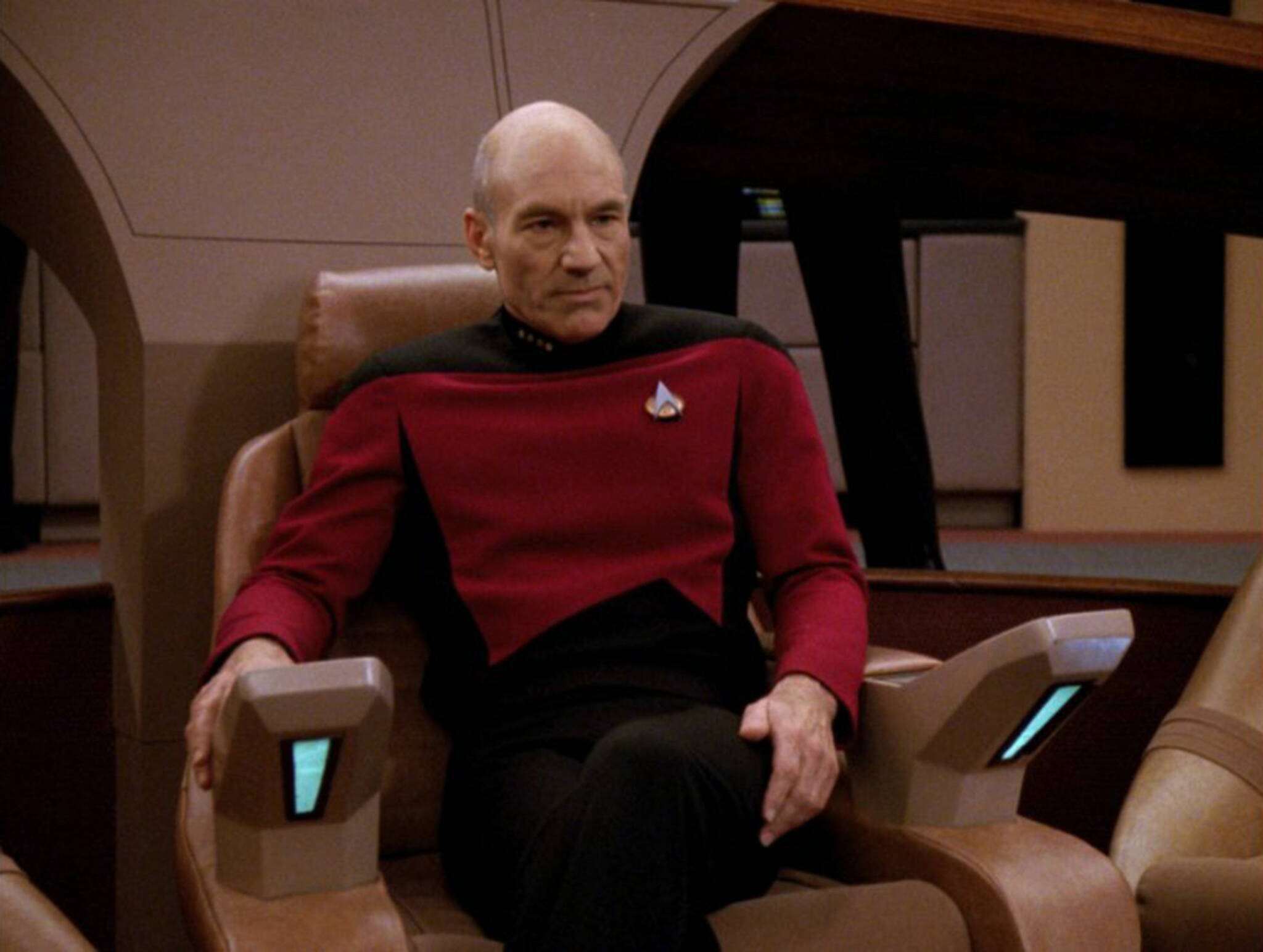 Patrick Stewart in "Star Trek: The Next Generation." (Photo courtesy Paramount Pictures/TNS)