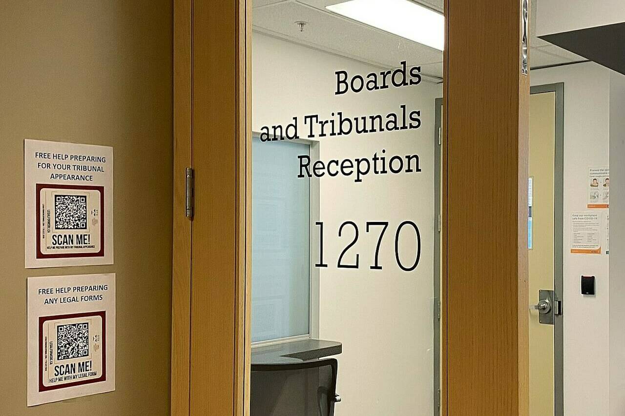 An unnamed school district in British Columbia has been ordered by the province’s human rights tribunal to pay $5,000 to a student for failing to accommodate her anxiety disorder. The office that houses the B.C. Human Rights Tribunal is seen in Vancouver, B.C., Monday, March 28, 2023. THE CANADIAN PRESS/Nono Shen