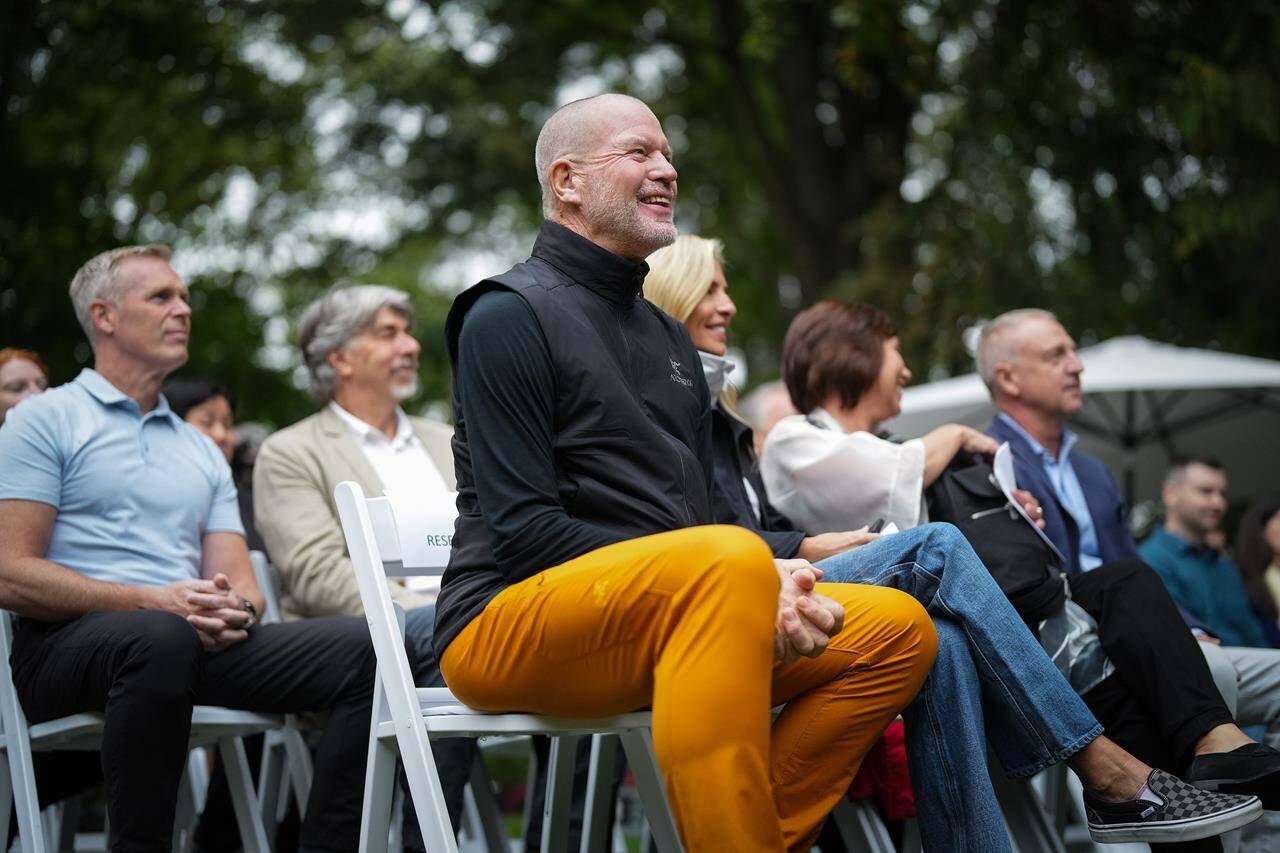 Lululemon founder Chip Wilson is courting controversy with recent comments he made to Forbes. Wilson attends an announcement, in Vancouver, B.C., Thursday, Sept. 15, 2022. THE CANADIAN PRESS/Darryl Dyck