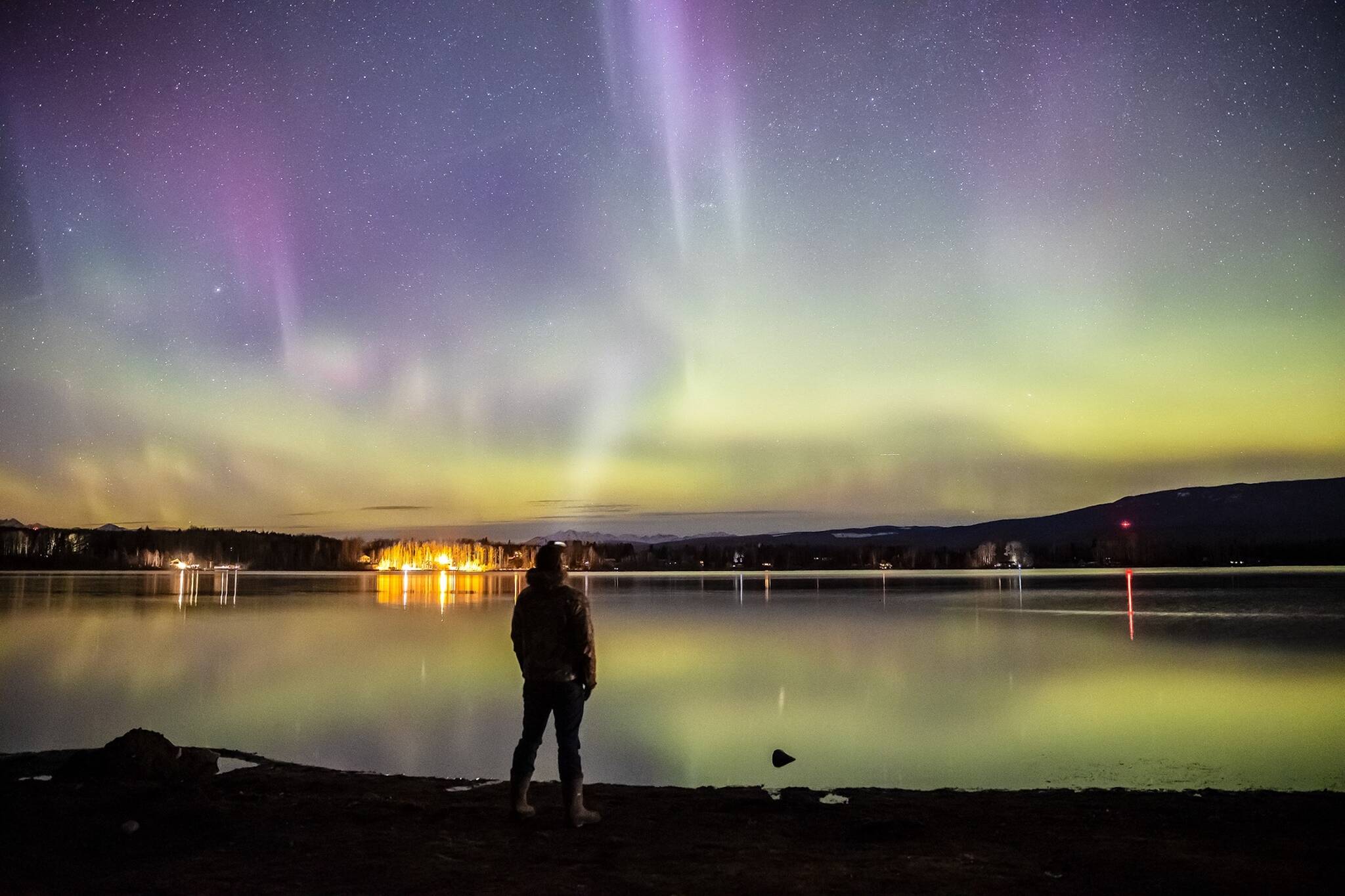 The northern lights are most visible when cloud coverage is low. (Camus photography)