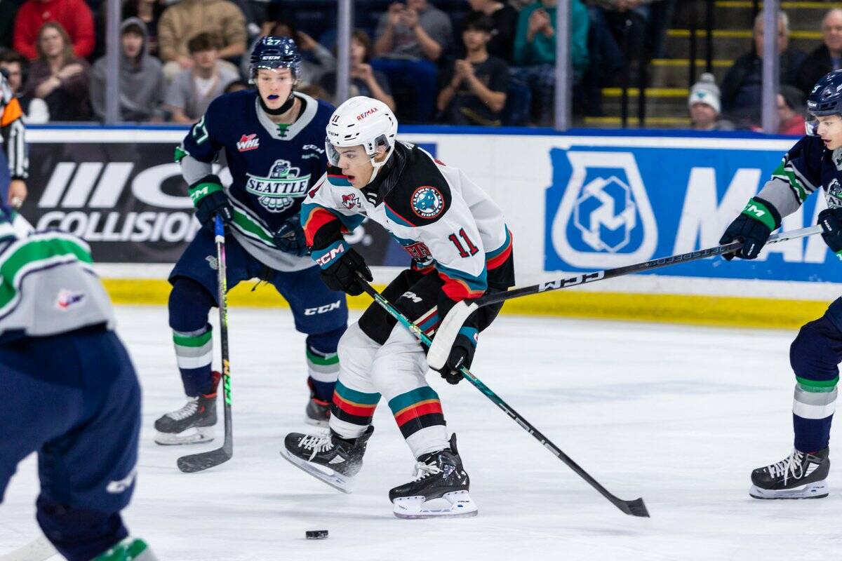 The Kelowna Rockets welcome the Seattle Thunderbirds to Prospera Place on Wednesday night (Jan. 10) after saving them from a bus crash the night before. (@Kelowna_Rockets/X)