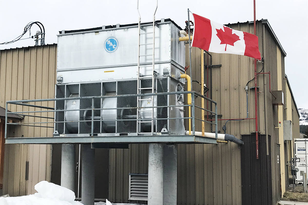 A cooling tower at a B.C. ice rink. Cooling towers that lack proper maintenance can harbour legionella bacteria. (Black Press Media files)