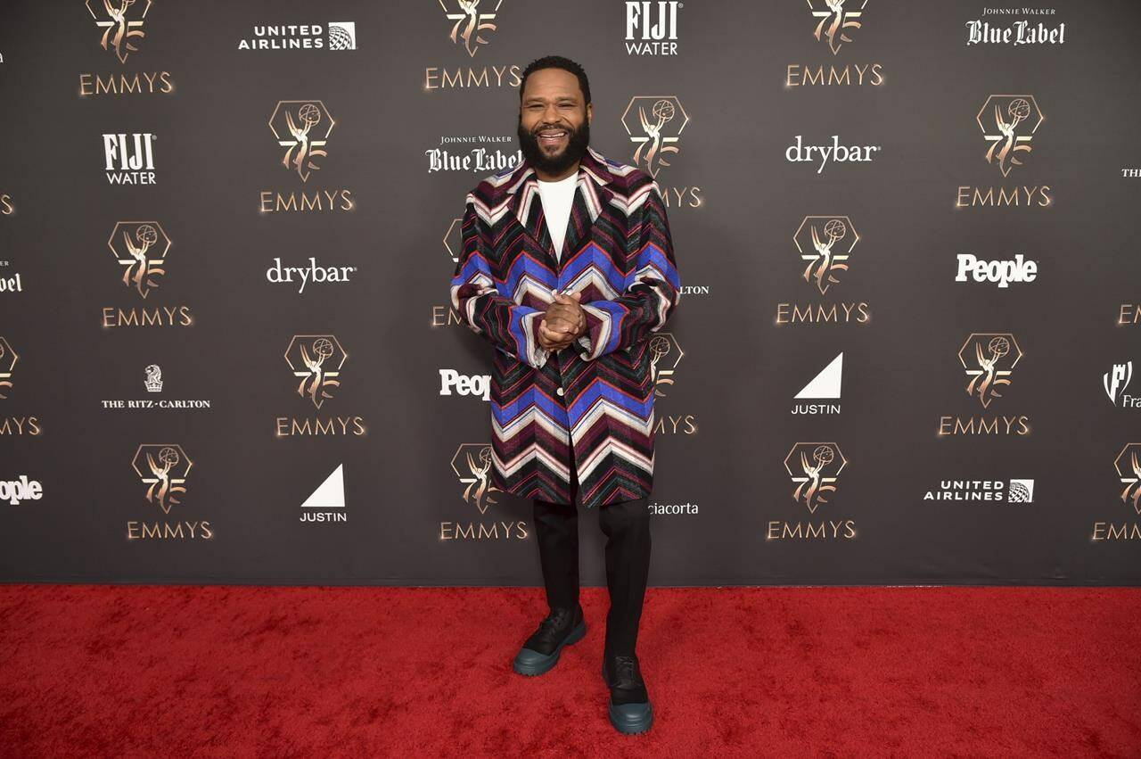 Anthony Anderson appears during a press preview day for the 75th Primetime Emmy Awards on Friday, Jan. 12, 2024, in Los Angeles. The awards show honoring excellence in American television programming will be held on Monday. (Photo by Richard Shotwell/Invision/AP)