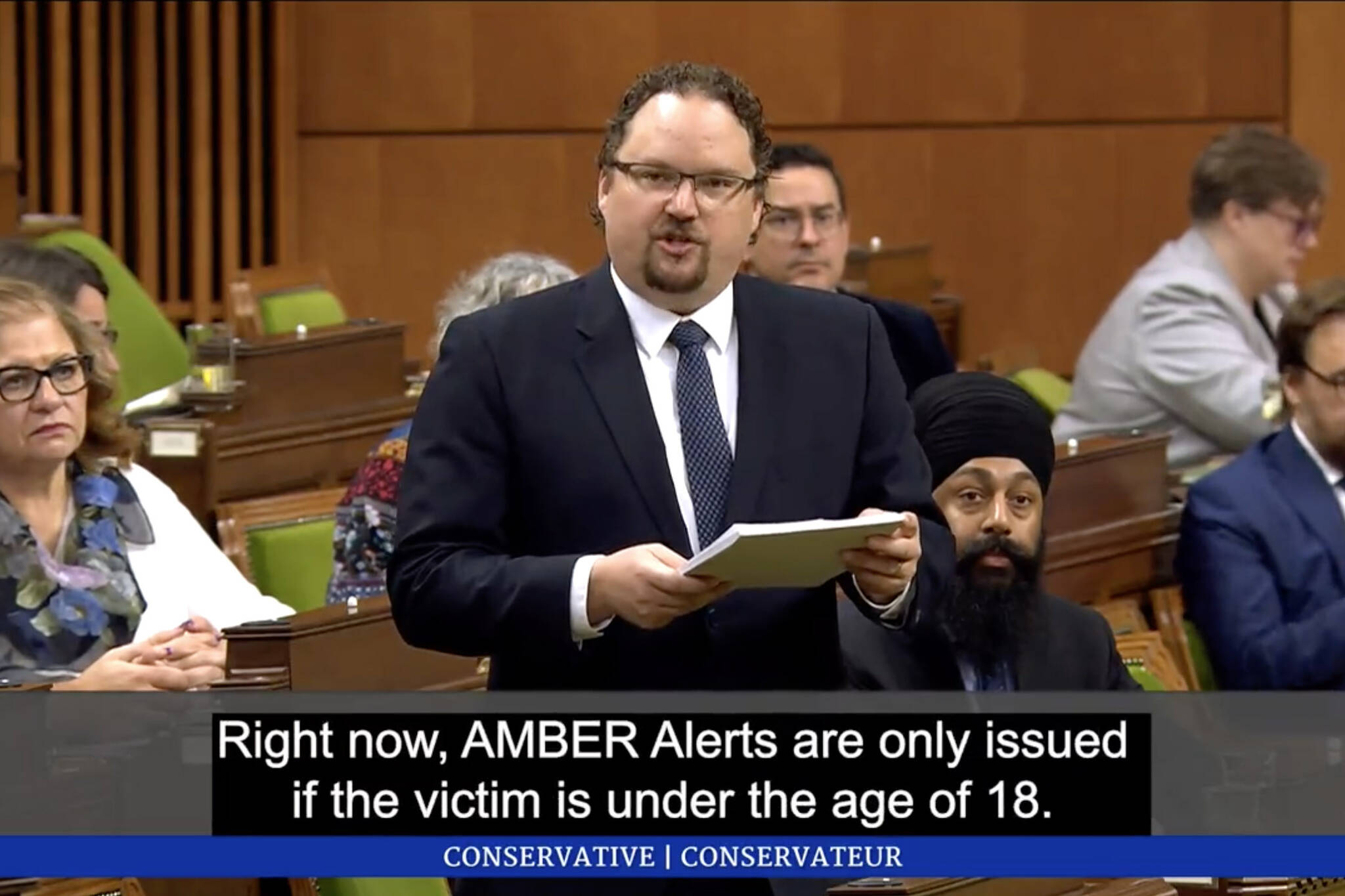 An e-petition on the Government of Canada webite opened on Jan. 23 calling on the House of Commons to support private member’s motion M-89. The motion “calls on the government to work with the provinces and territories to expand protections for victims of crime over the age of 18 by amending the criteria for the activation of an Amber Alert for missing persons,” said Chilliwack-Hope MP Mark Strahl. (Screen shot, MP Mark Strahl via X)