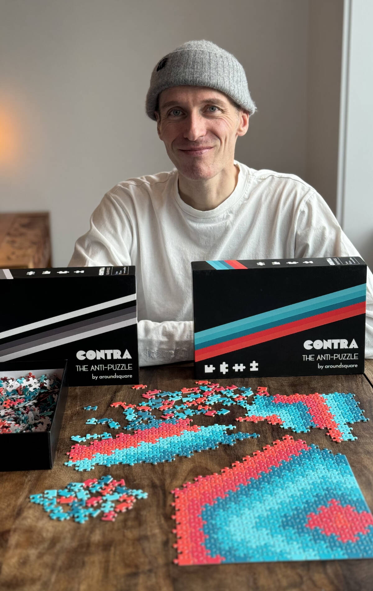 Victoria toymaker Matt Hiebert’s new puzzle technically has no solution, or endless solutions, depending on perspective. (Courtesy of Aroundsquare)