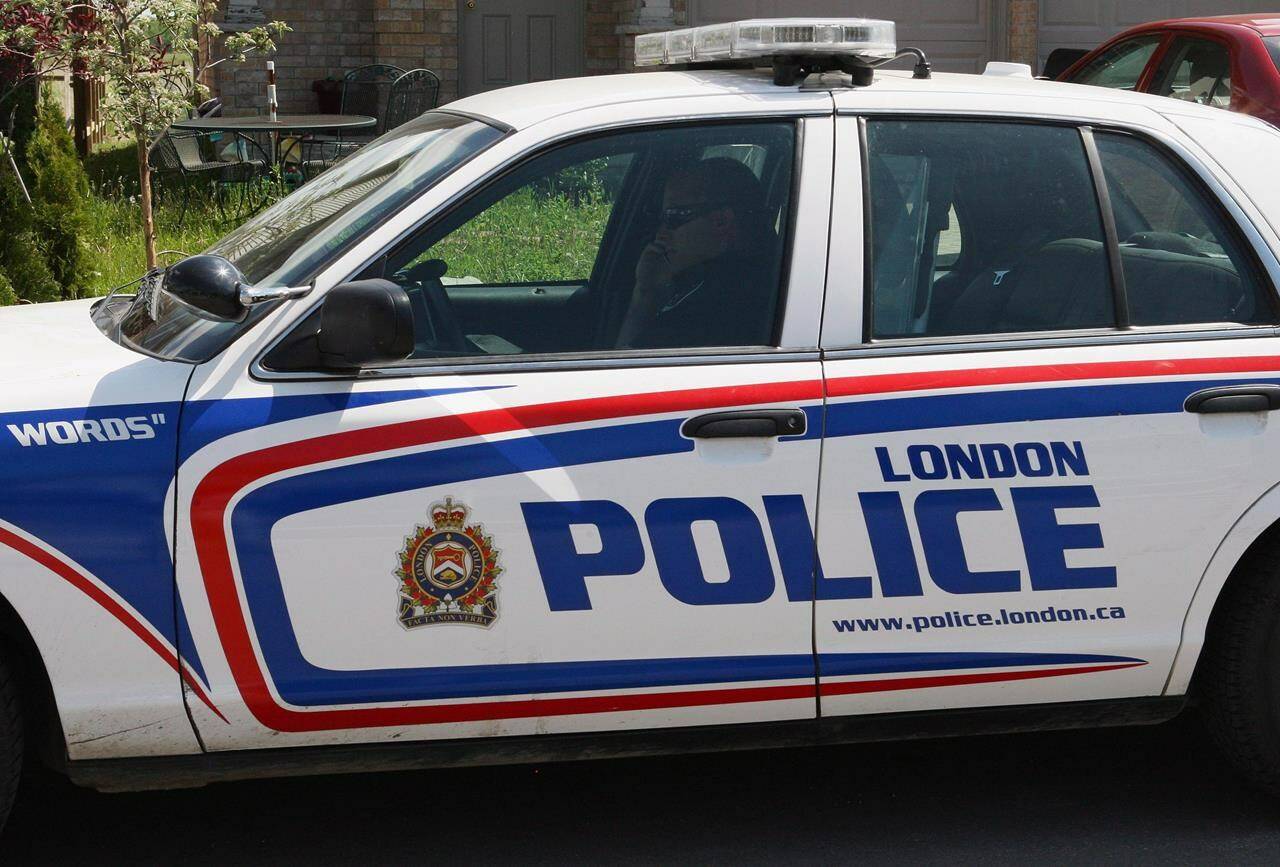 Police in London, Ont., are not confirming a report that five members of Canada’s 2018 world junior hockey team have been told to surrender to authorities to face charges of sexual assault. A London Police cruiser is seen in London, Ont., Friday, May 30, 2014. THE CANADIAN PRESS/Dave Chidley
