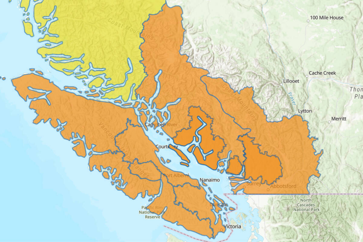 A flood watch advisory for the Fraser Valley, including the Sumas area, remains in effect on Monday (Jan. 29). /B.C. River Forecast Centre Photo