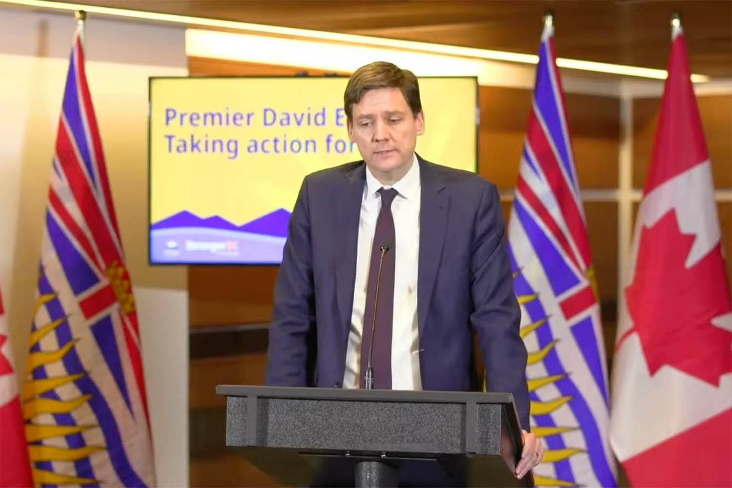 Speaking from Ottawa Monday (Jan. 29), Premier David Eby said the provincial government is pushing for exemptions on the future cap of international students permitted to study in B.C. while toughening up rules around post-secondary institutions. (Screencap)