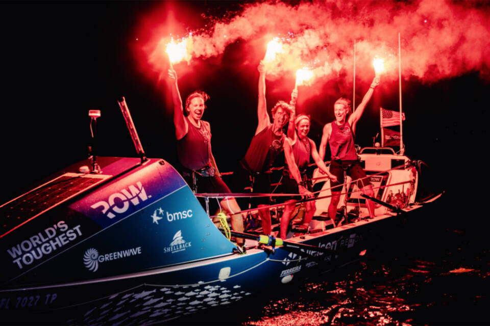 Penticton’s Noelle Helder and team Salty Science won the women’s class of the World’s Toughest Row 2023. (Submitted photo)